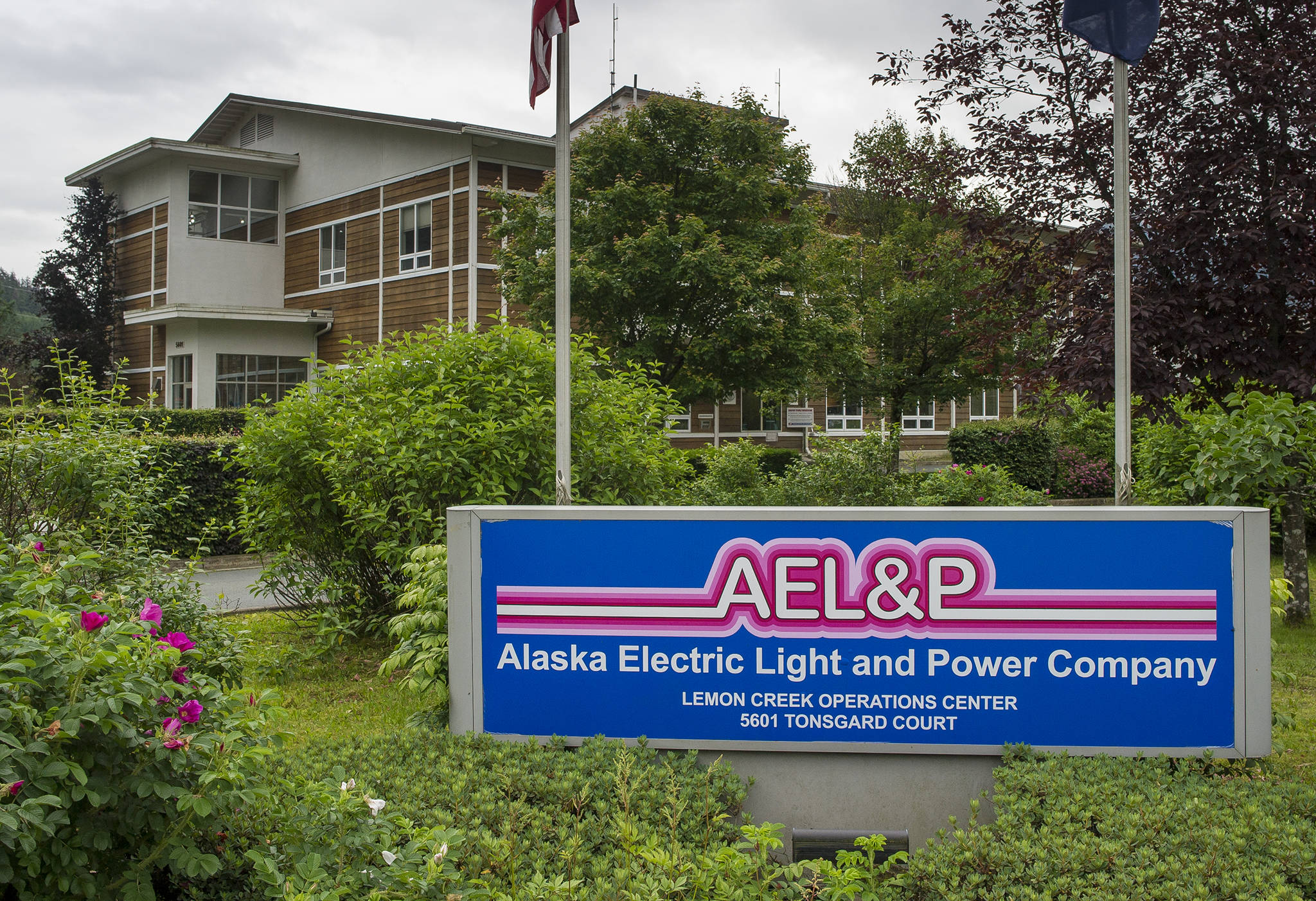 Alaska Electric Light and Power Company Lemon Creek operations center in Juneau on Wednesday, July 19, 2017. AEL&P’s parent company Avista is in the process of being sold, and some Juneauites are looking to have AEL&P run locally again. (Michael Penn | Juneau Empire)