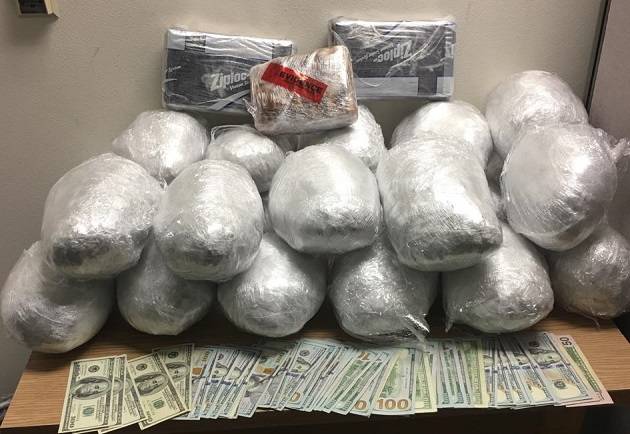 Cocaine, marijuana and cash reportedly were seized from a vehicle being driven by Carlos Zavala-Flores in Oregon. (Photo courtesy Oregon State Police)