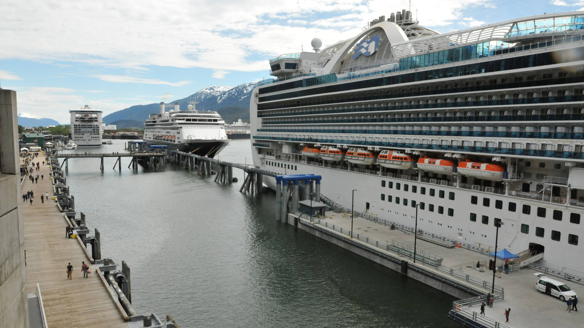 The Juneau Cruise Ship Berth project was completed in May 2017. The first cruise ships visited the new facility on May 5. (Courtesy photo)