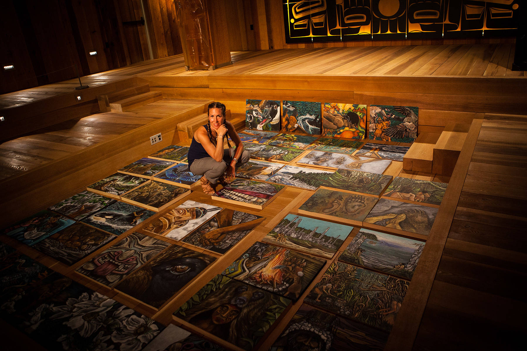 Baby Raven Reads books on display inside the Walter Soboleff Building. Courtesy image.