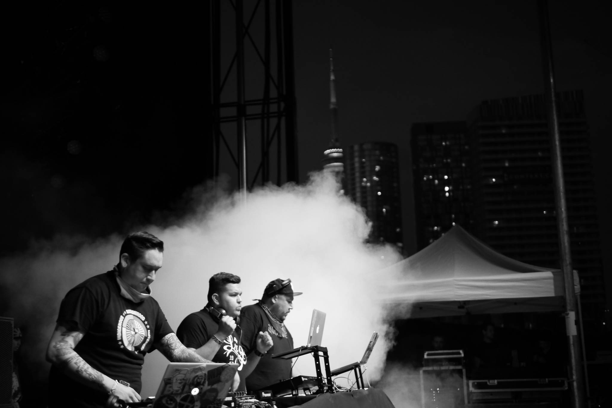 A Tribe Called Red performs. (Photo by Falling Tree Photography)