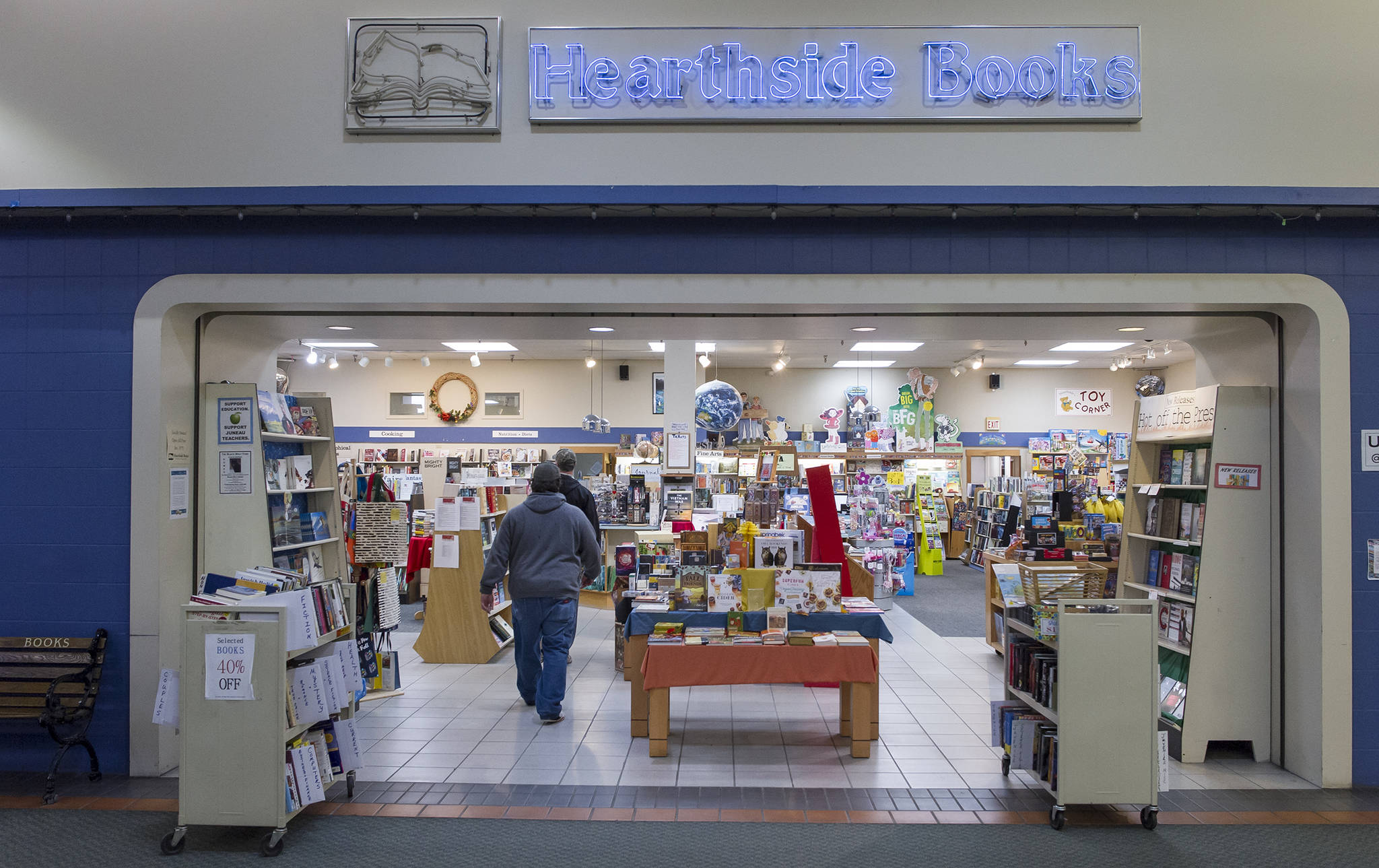 Hearthside Books in the Nugget Mall. (Michael Penn | Juneau Empire)