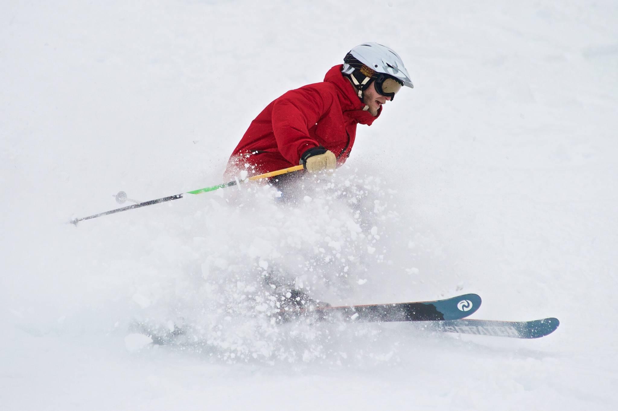 In this January 2015 photo, a man skis at Eaglecrest Ski Area. (Michael Penn | Juneau Empire File)