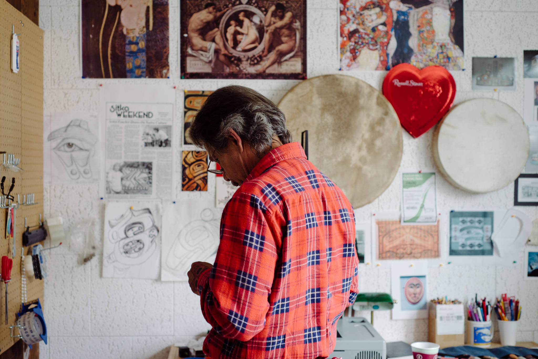 Robert Hoffman in his studio. (Photo by Sarah O’Leary)