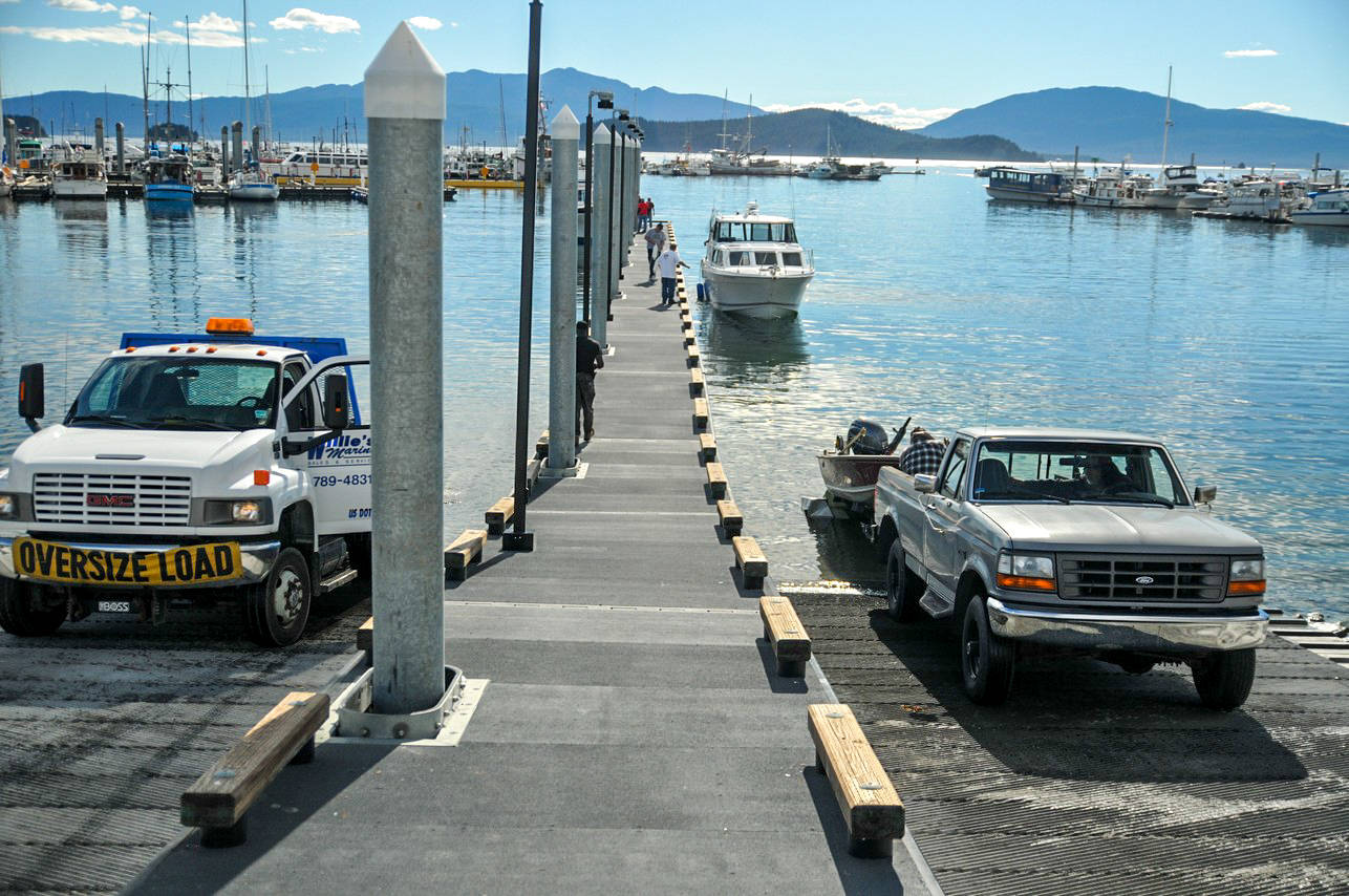 The replaced boat launch at Don D. Statter Memorial Boat Harbor in Auke Bay is pictured. (Courtesy Photo | PND Engineers, Inc.)