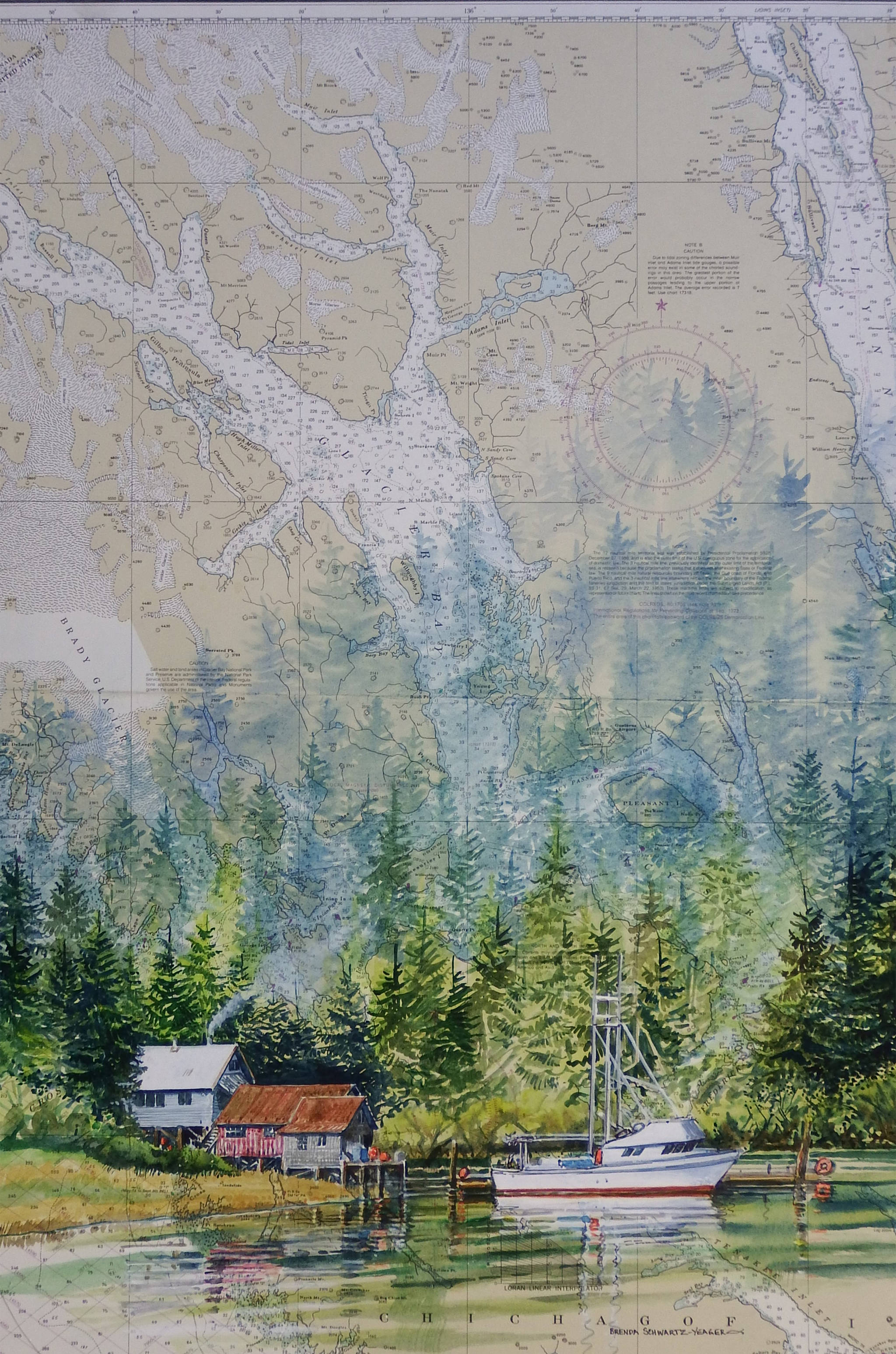 Original “Back Bay” ” by Brenda Schwartz-Yeager will be on sale at the Juneau Public Market. Courtesy image.