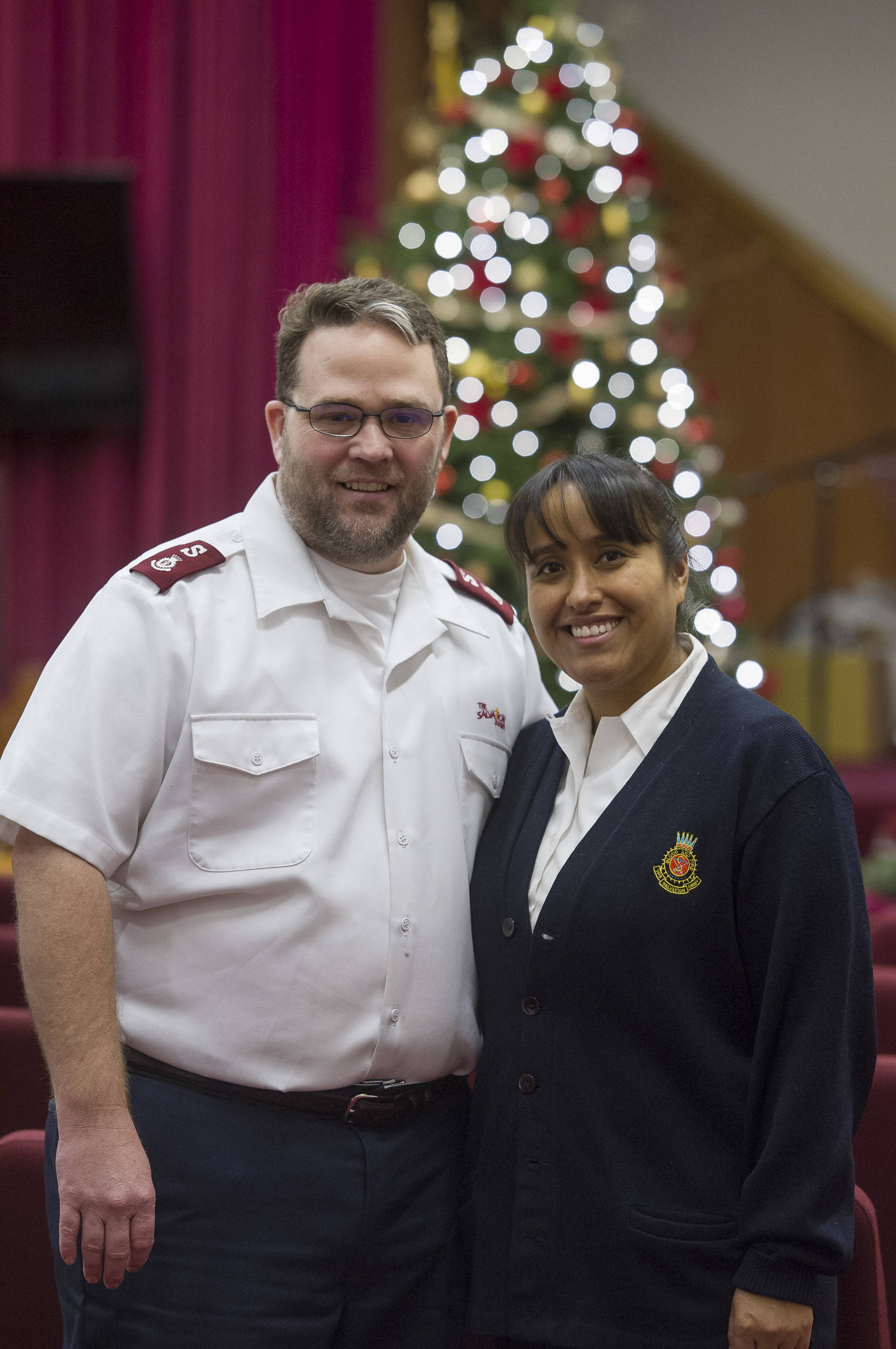 Majors Shane and Gina Halverson are the new directors of the Salvation Army in Juneau. Gina is originally from Hoonah. (Michael Penn | Juneau Empire)