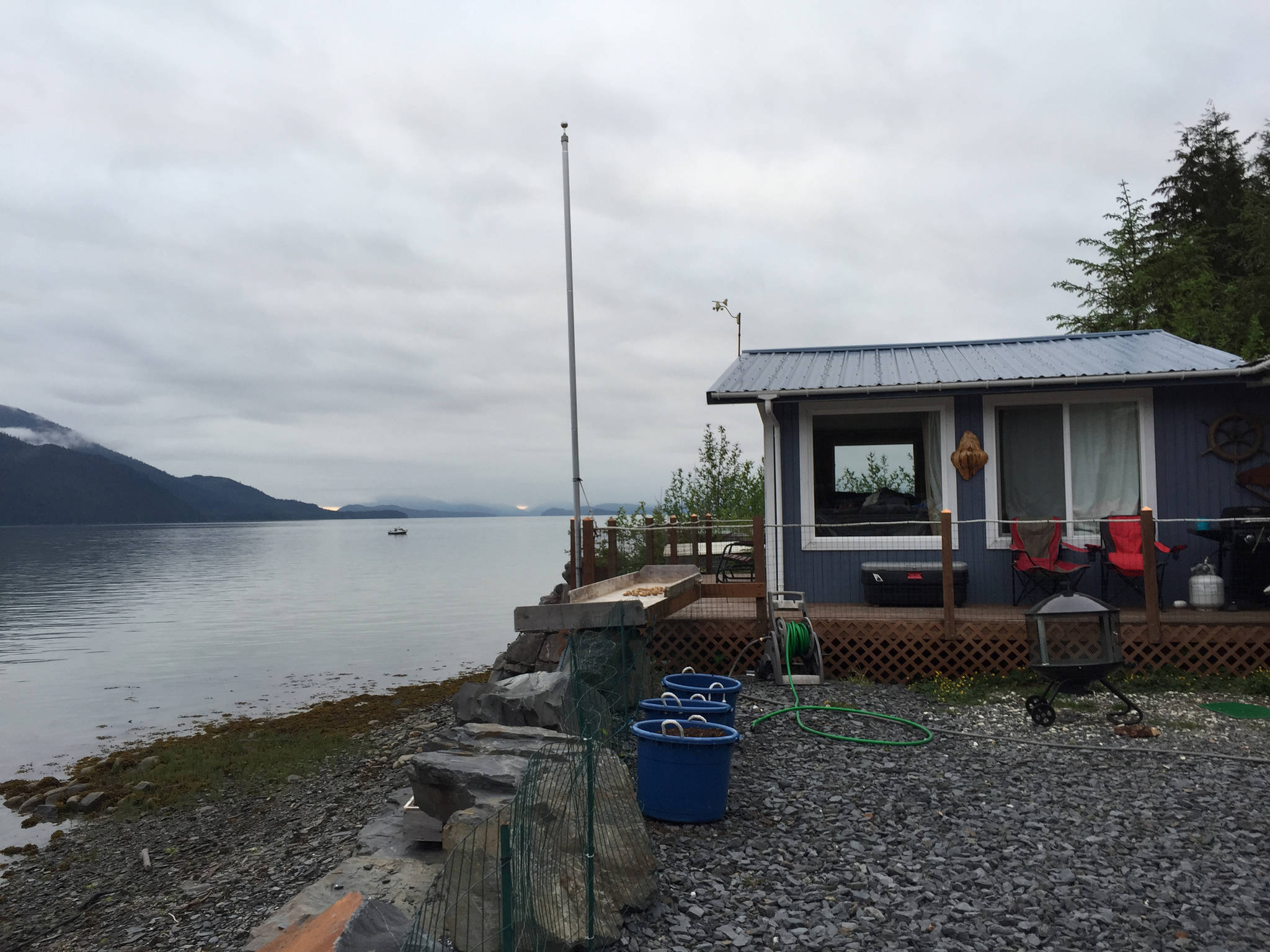 Mickey’s Fish Camp in Wrangell, where Planet Alaska coauthor Vivian Faith Prescott lives and writes. Photo by Vivian Faith Prescott.
