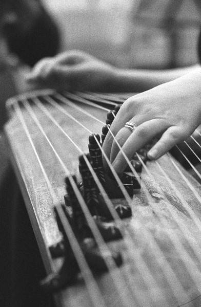 A close look at the gayageum. (Photo by Dave DePew)