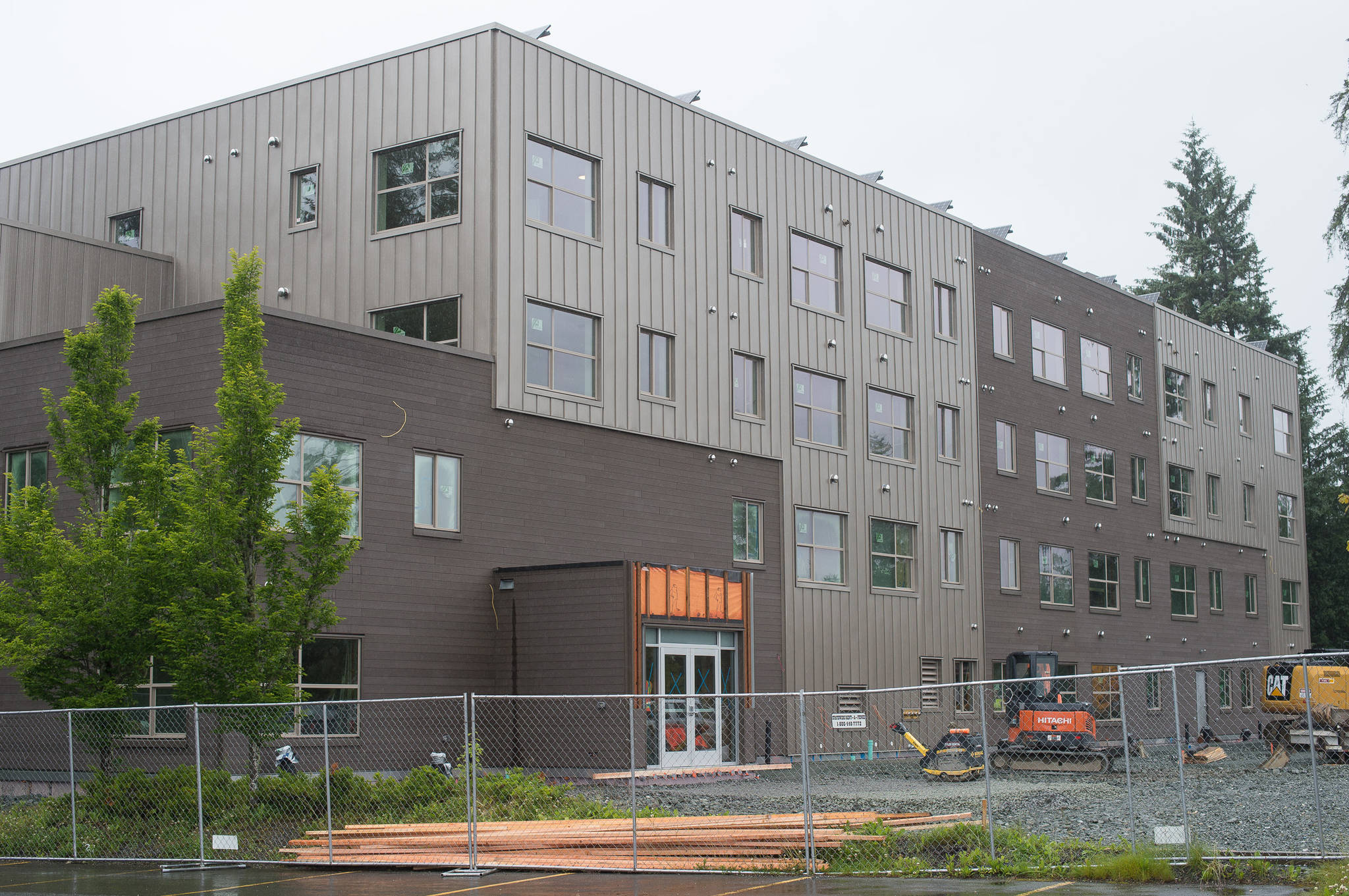 Trillium Landing is a 49-unit apartment complex currently under construction in the Vintage Business Park for persons aged 55 and over. The complex includes studios, one and two-bedroom units and is scheduled to open in September. (Michael Penn | Juneau Empire)