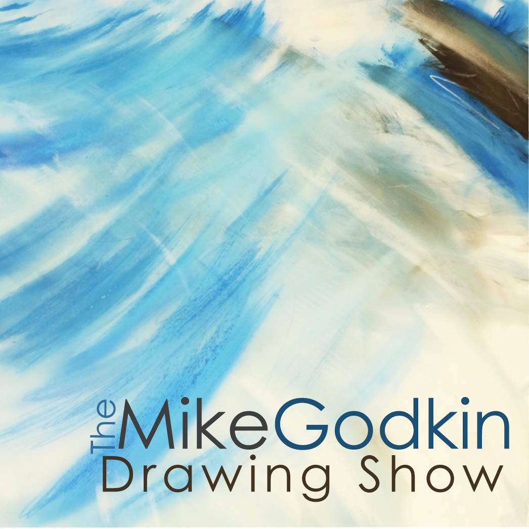The main piece of the The Mike Godkin Drawing Show at the Canvas for First Friday.