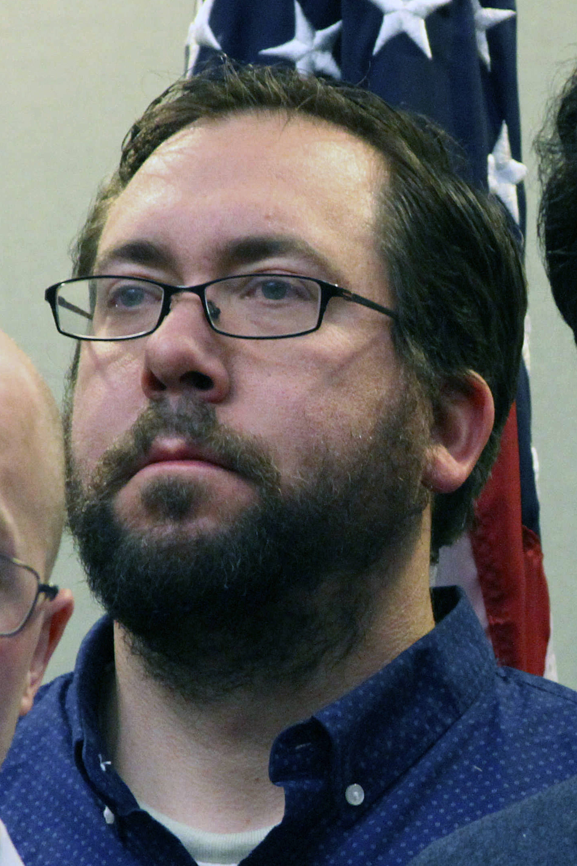 This Nov. 9, 2016 photo shows state Rep. Zach Fansler during a House news conference in Anchorage after the 2016 general election. (AP Photo/Mark Thiessen, File)