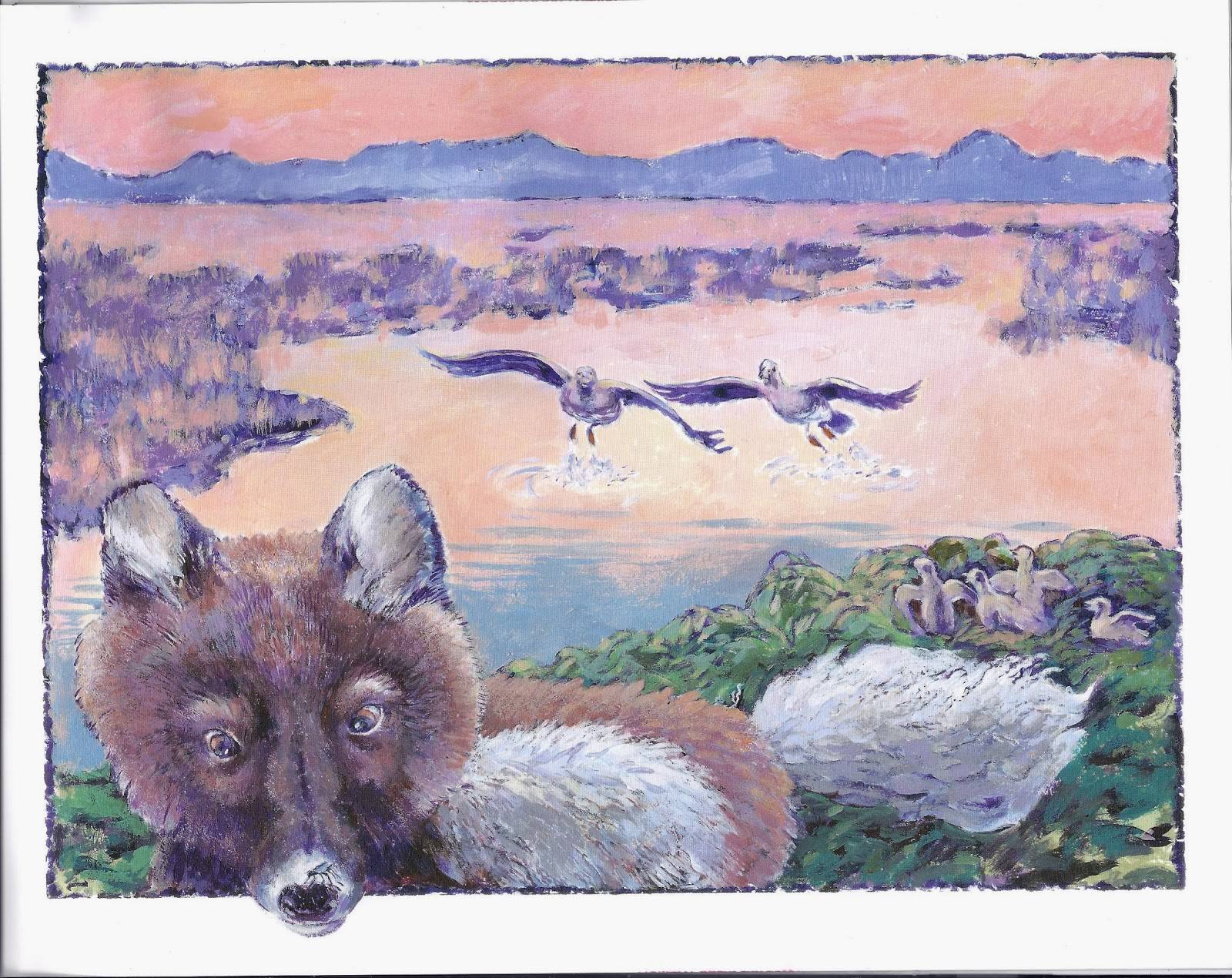 Art by Jim Fowler for “Arctic Aesop’s Fables.” Image courtesy of Susi Fowler.
