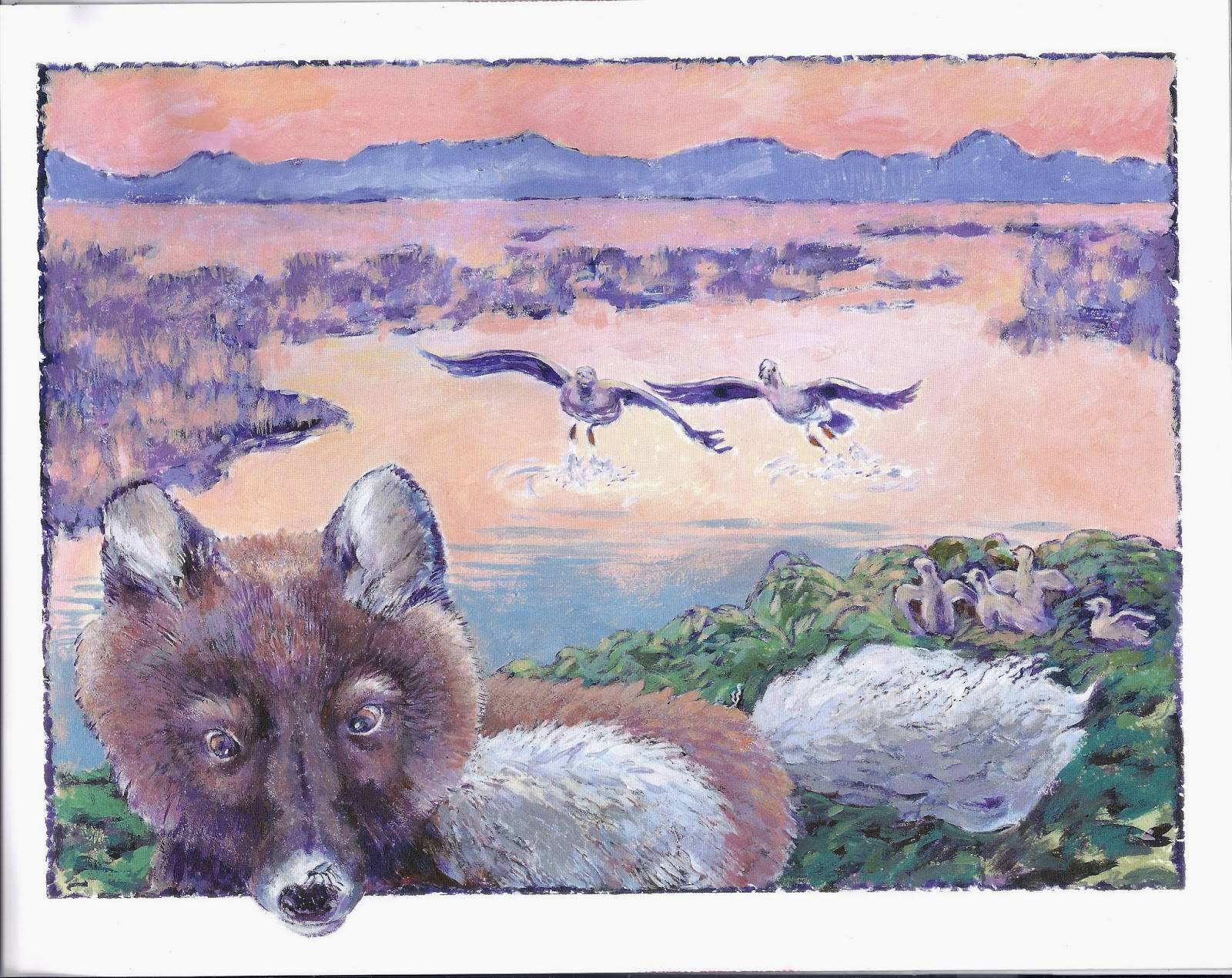 Art by Jim Fowler for &ldquo;Arctic Aesop&rsquo;s Fables.&rdquo; Image courtesy of Susi Fowler.