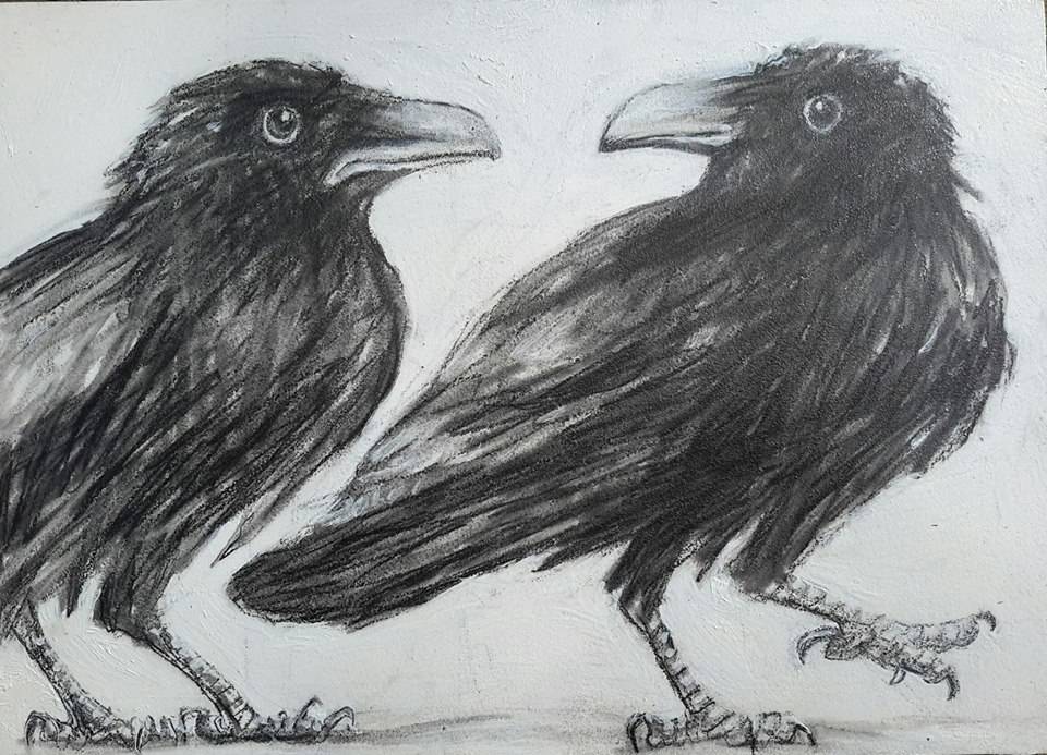 “Pair of Ravens” by Nicole Bauberger. Courtesy image.