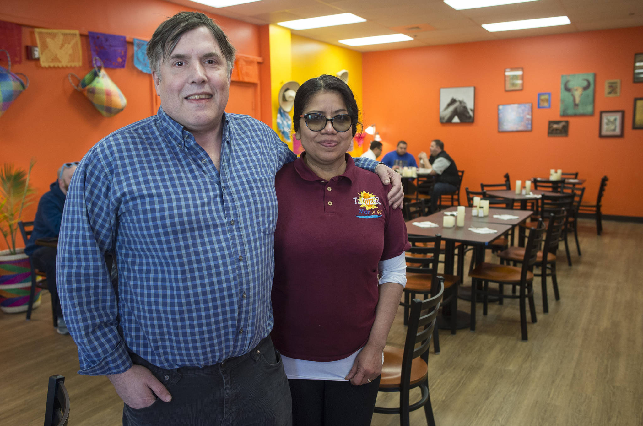 Richard Bloom and Melissa Ramirez have expanded their business, Mar y Sol, from a food truck to an indoor restaurant at the Foodland Shopping Center. (Michael Penn | Juneau Empire)