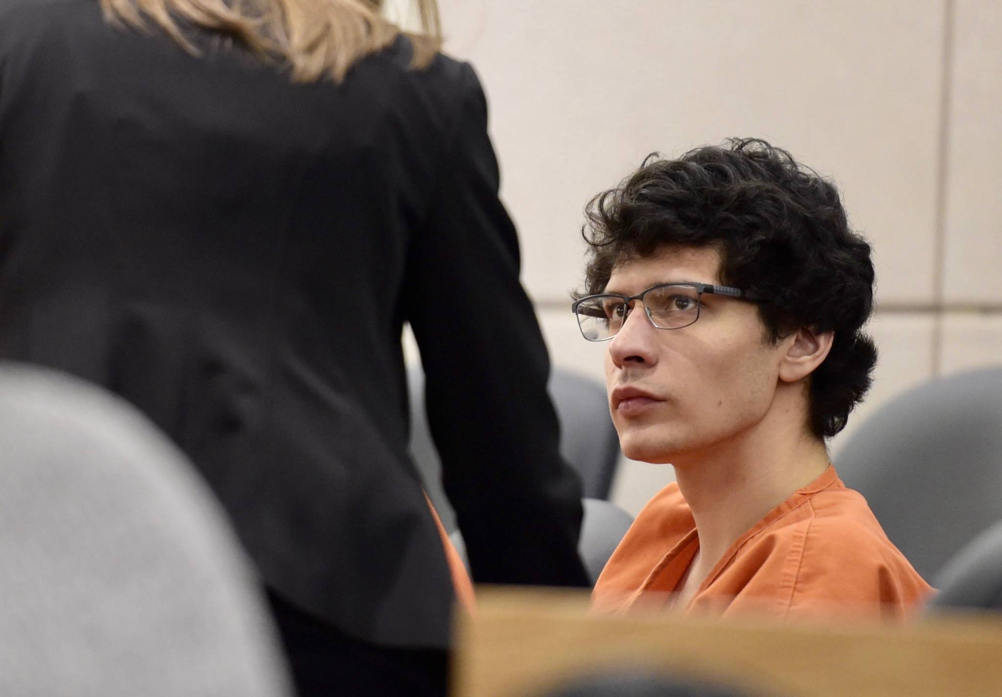 Monte Skon Nix is seen in Juneau District Court on Monday, April 2, 2018. (Michael Penn | Juneau Empire)