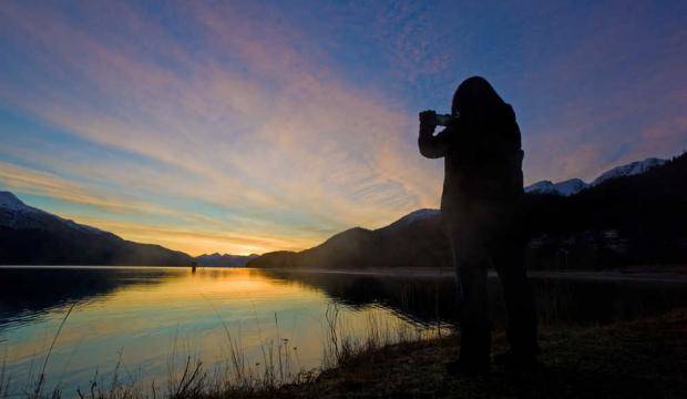 A sunrise at Sandy Beach in December 2014. (Michael Penn | Juneau Empire File)