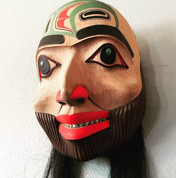 TJ’s shaman mask. Courtesy image.