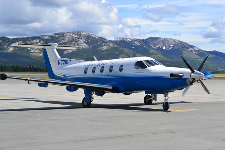 Alaska Seaplanes announced its first flghts to Whitehorse will start Friday, June 15. Pictured here is a Pilatus PC-12 N721KP that will be making the trips. (Courtesy Photo | Alaska Seaplanes)