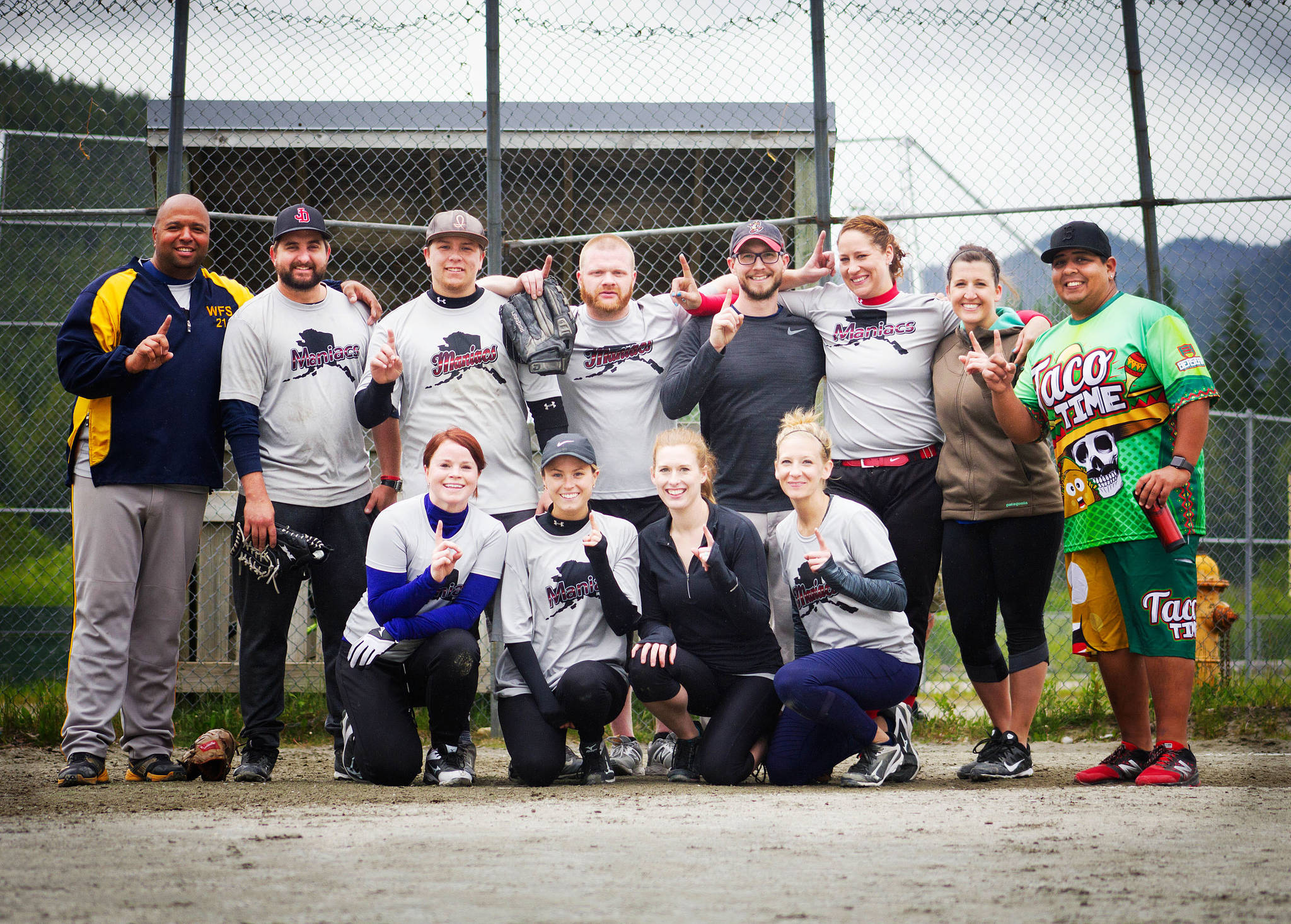 Maniacs (pictured) took first in the upper division of the Capital City Coed Softball Tournament over the weekend. The Viking Lounge was second, and the InterShelter D’Lunatics were third. (Courtesy Photo | Katie Damian)