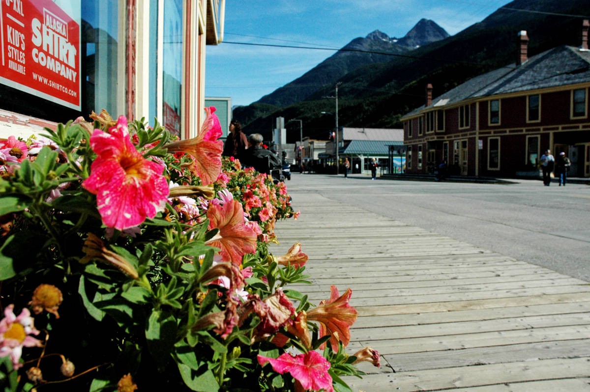 Downtown Skagway in summer. CCW file photo.