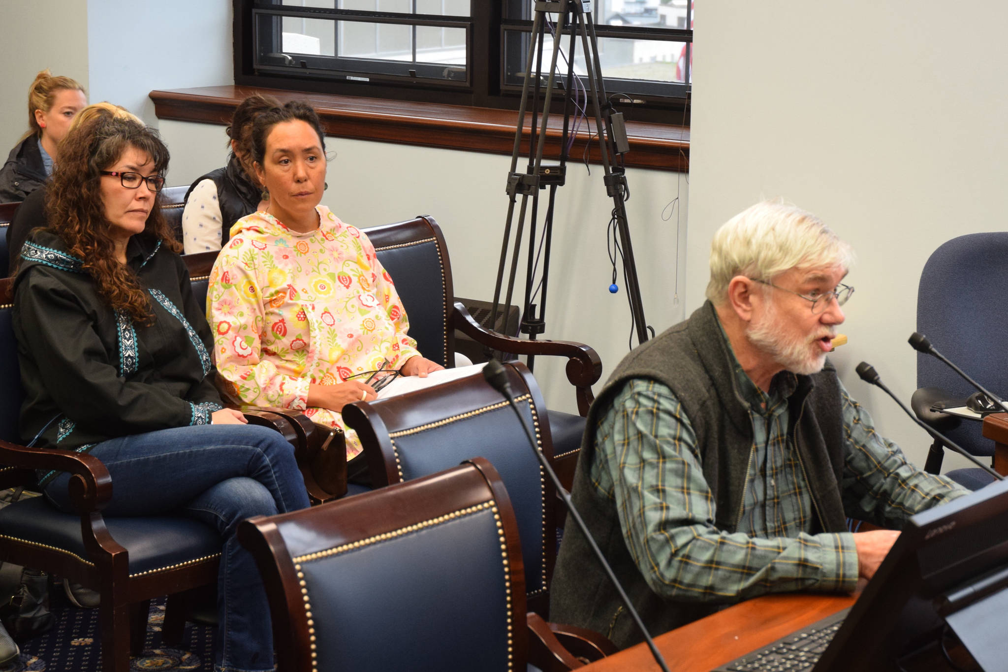 Bob King speaks in favor of Ballot Measure 1, which would change how permitting is regulated on salmon habitat in Alaska, during a public testimony session at the Alaska Capitol on Friday, Sept. 7, 2018. (Kevin Gullufsen | Juneau Empire)