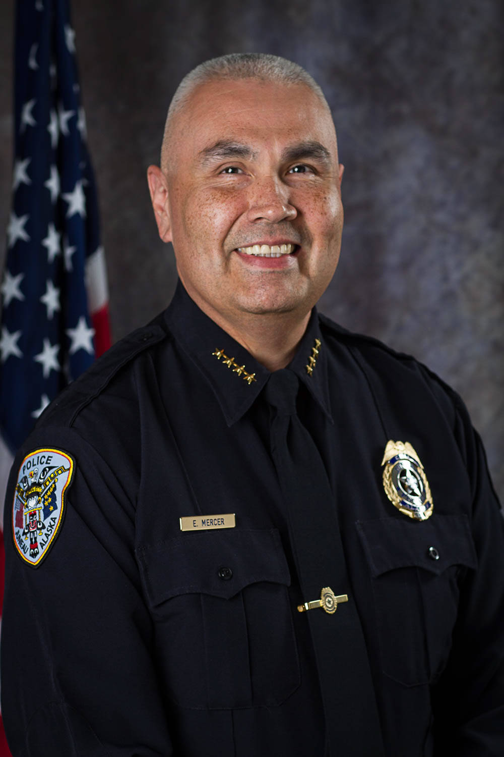 Juneau Police Chief Ed Mercer is seen in his official city portrait. (Juneau Police Department photo)