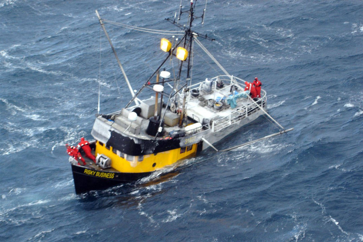 The ironically named fishing boat Risky Business is one of the thousands of shipwrecks Captain Good has documented over the years. (Courtesy Photo | U.S. Coast Guard)