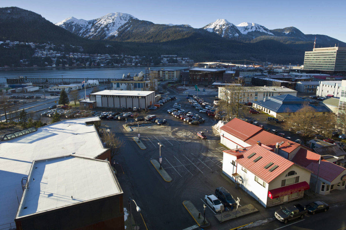 The Willoughby District, including the Juneau Arts and Culture Center, is seen here on Jan. 4, 2016. (Michael Penn | Juneau Empire File)