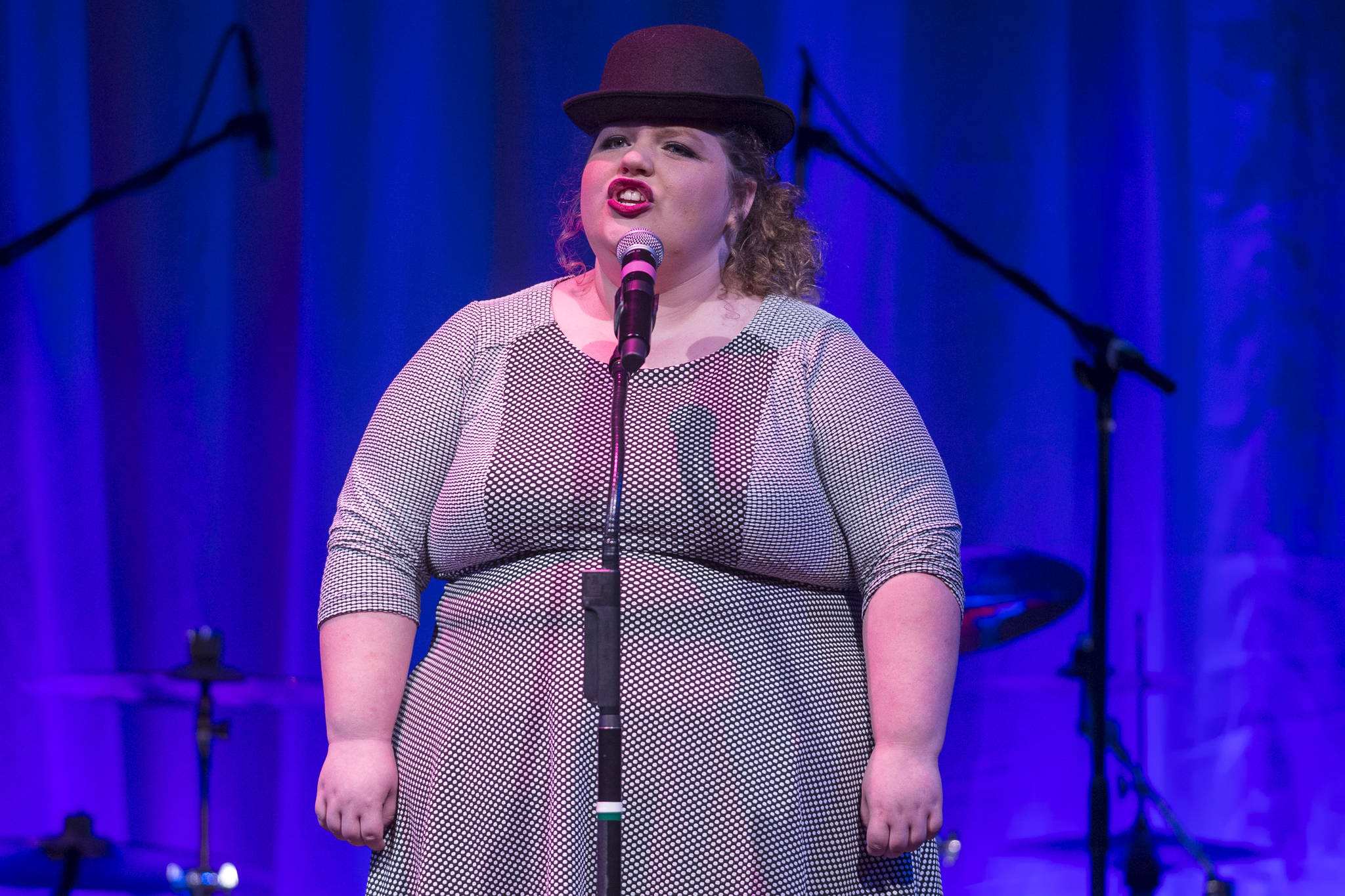 Aria Moore performs at Juneau Lyric Opera’s production of “Who’s Your Diva?” at Centennial Hall on Saturday, Sept. 29, 2018. (Michael Penn | Juneau Empire)