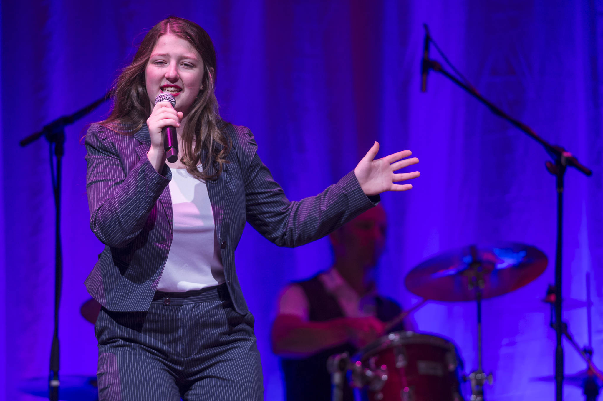 Briannah Letter performs at Juneau Lyric Opera’s production of “Who’s Your Diva?” at Centennial Hall on Saturday, Sept. 29, 2018. (Michael Penn | Juneau Empire)