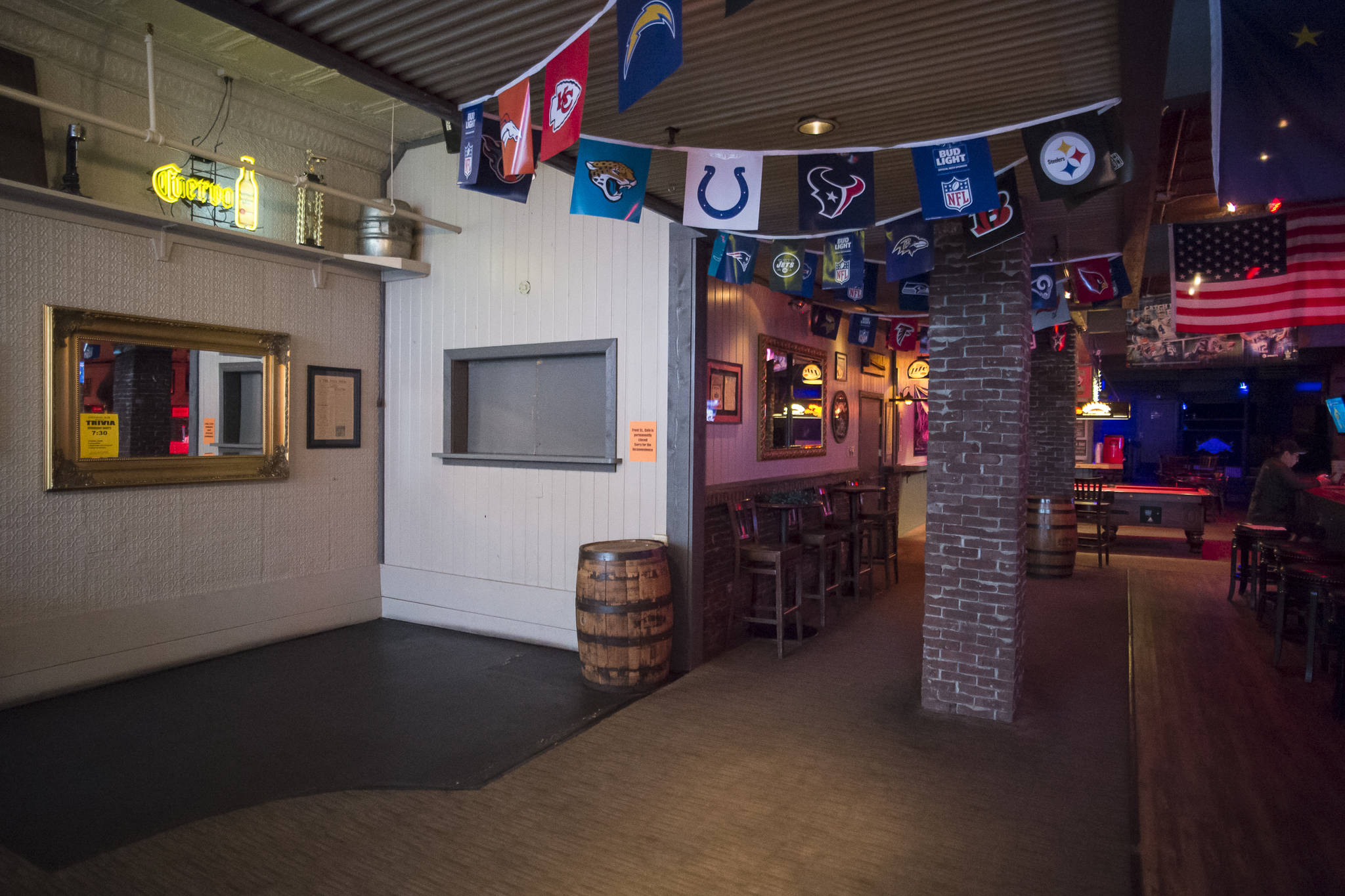 The Front Street Cafe inside the Imperial Bar is currently closed. (Michael Penn | Juneau Empire)