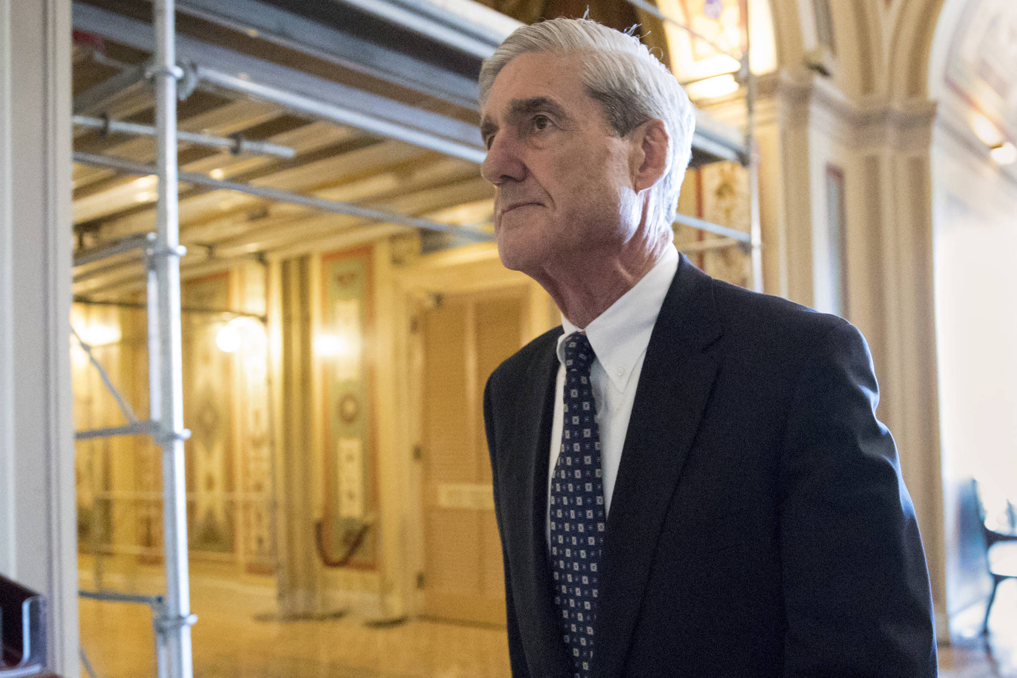 In this June 21, 2017 file photo, special counsel Robert Mueller departs after a closed-door meeting with members of the Senate Judiciary Committee about Russian meddling in the election and possible connection to the Trump campaign, on Capitol Hill in Washington. (AP Photo | J. Scott Applewhite, File)