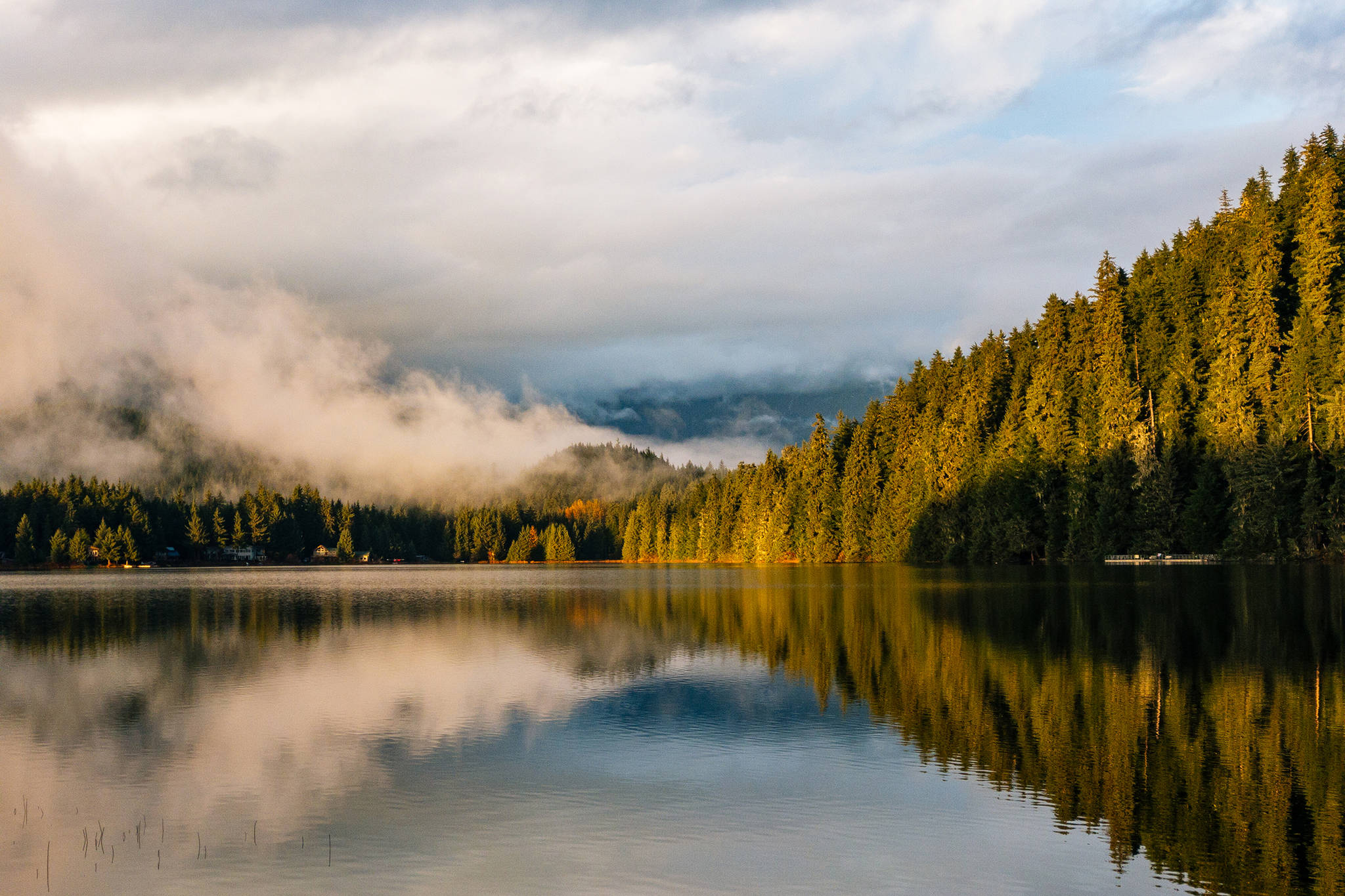 Golden hour on Auke Lake. 30 Seconds from the road. (Gabe Donohoe | For the Juneau Empire)