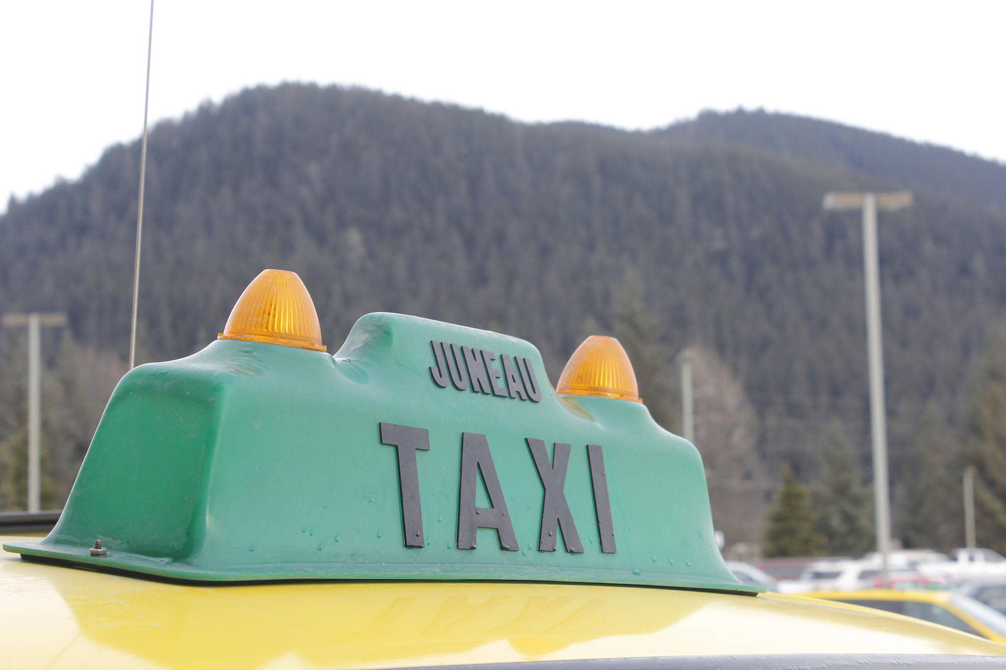 A Juneau taxicab is pictured in February 2017. (Alex McCarthy | Juneau Empire File)