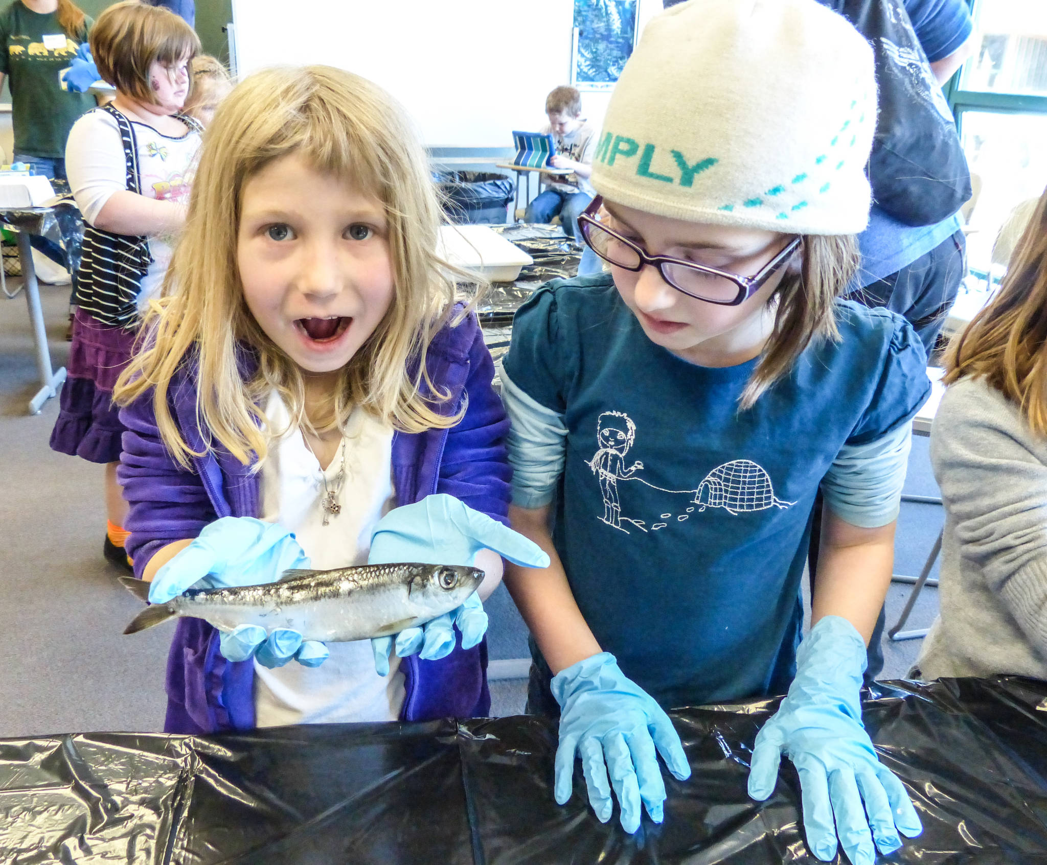 Two girls participate in a Women of Science and Technology Day in Juneau. (Courtesy Photo | Girl Scouts of Alaska)