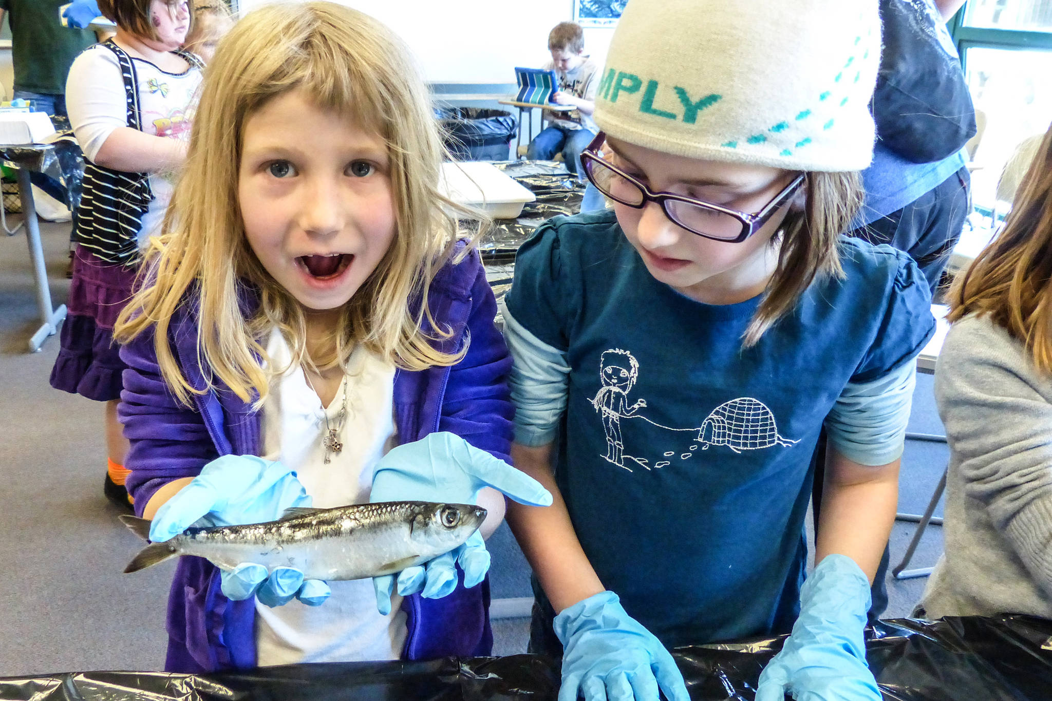 Two girls participate in a Women of Science and Technology Day in Juneau. (Courtesy Photo | Girl Scouts of Alaska)