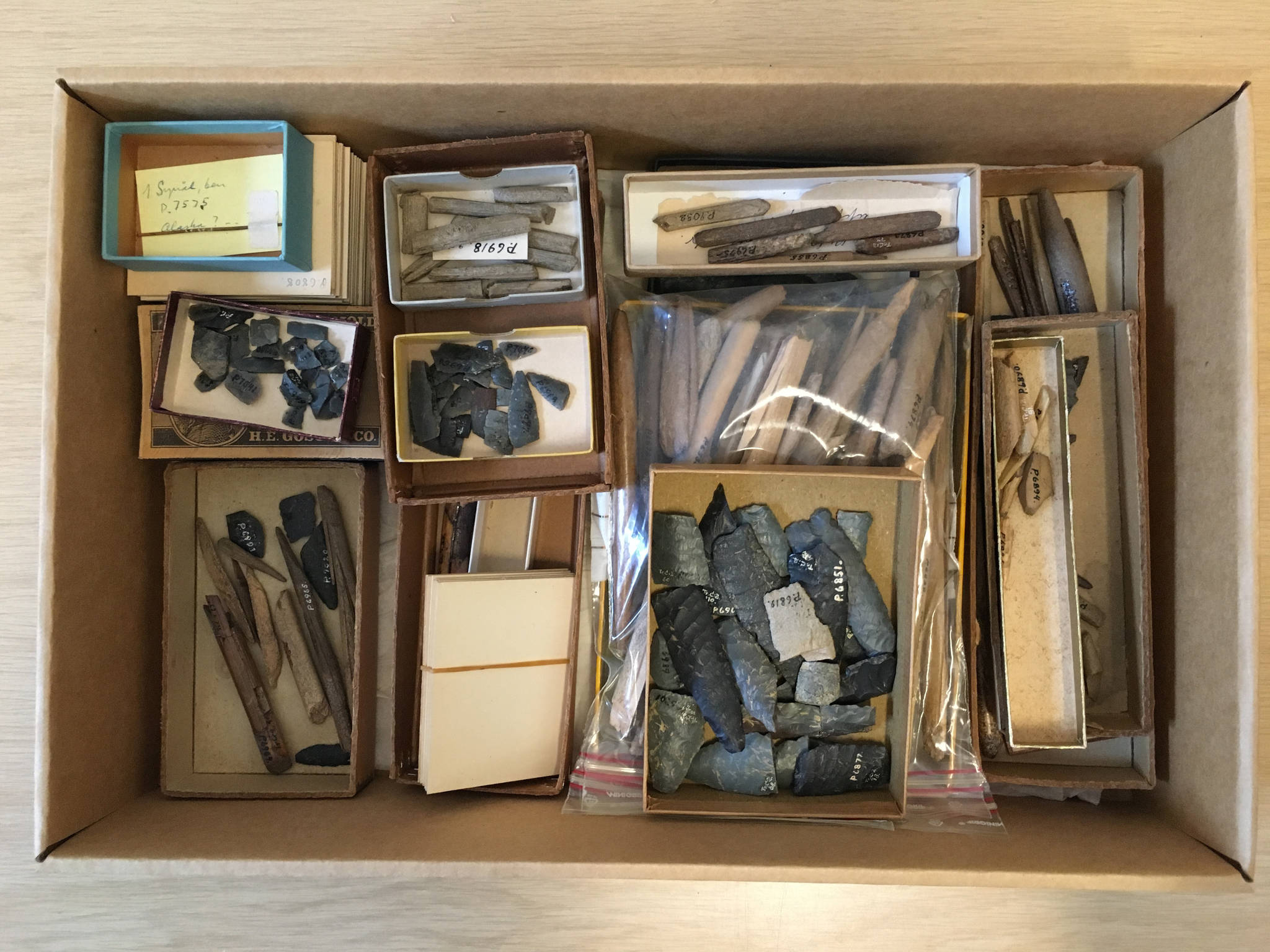 Artifact collections from Helge Larsen’s 1949-50 excavations housed at the Danish National Museum in Copenhagen. (Courtesy Photo | Jeff Rasic/NPS).