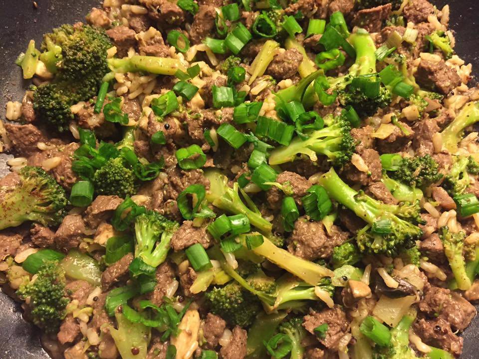 Caribou quinoa broccoli and green onion. (Courtesy Photo | Vivian Mork)