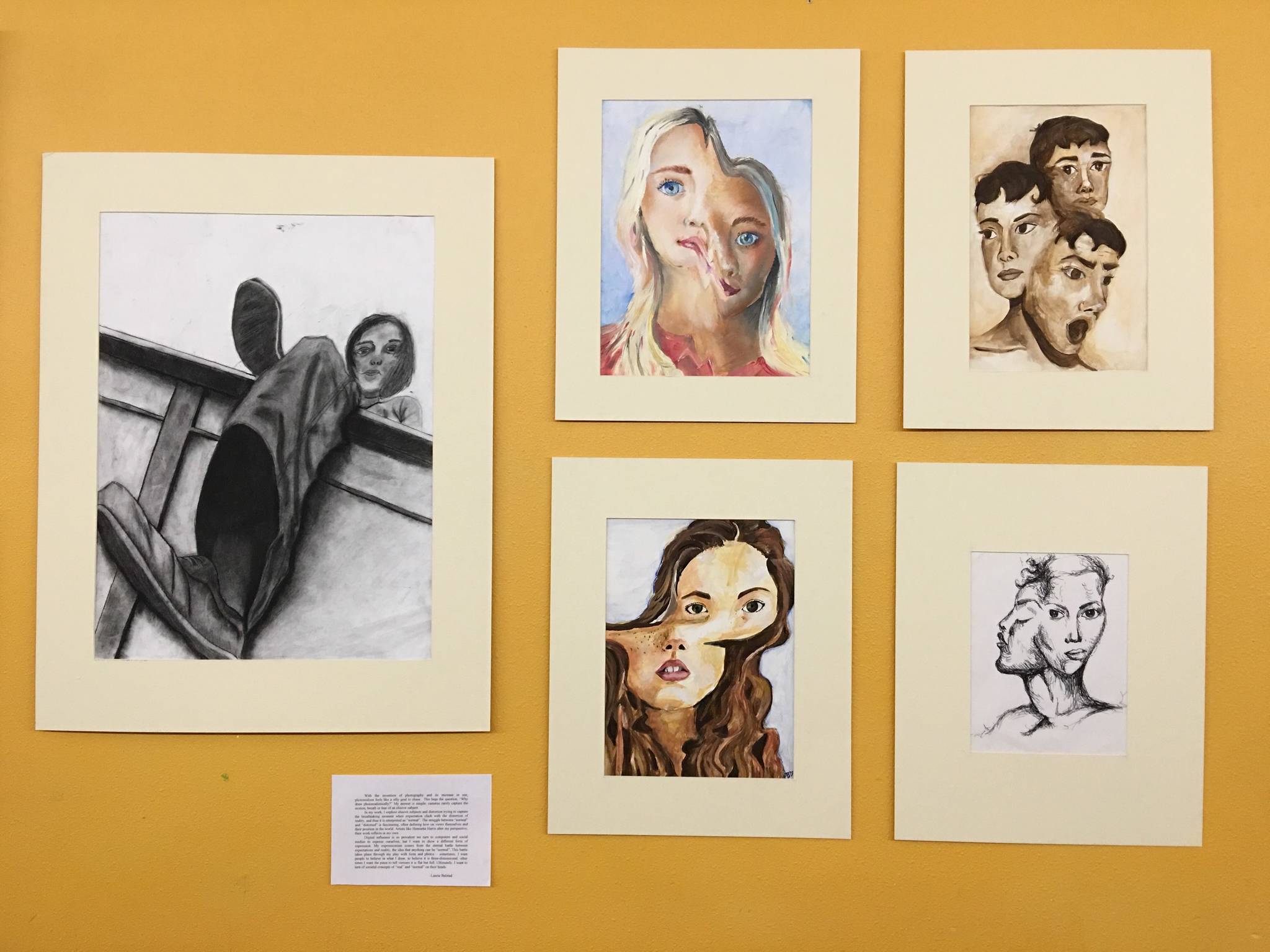 Juneau Youth Services Gallery Walk gives young artists a platform for expression and is currently seeking submissions. This piece from a previous year depicts how the artist can feel drastically different depending on the day. (Courtesy Photo | Juneau Youth Services)