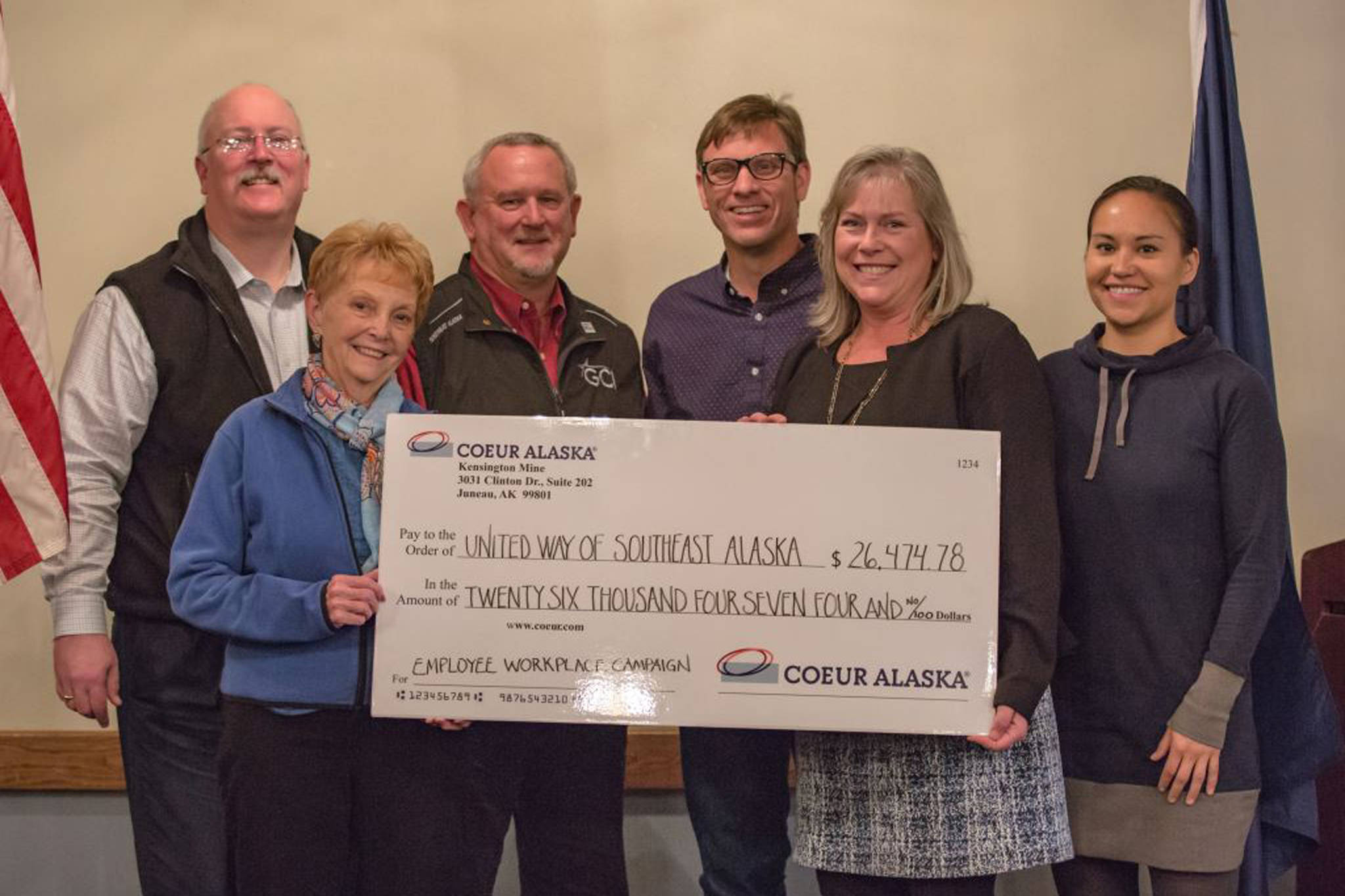 United Way of Southeast Alaska receives $26K contribution
