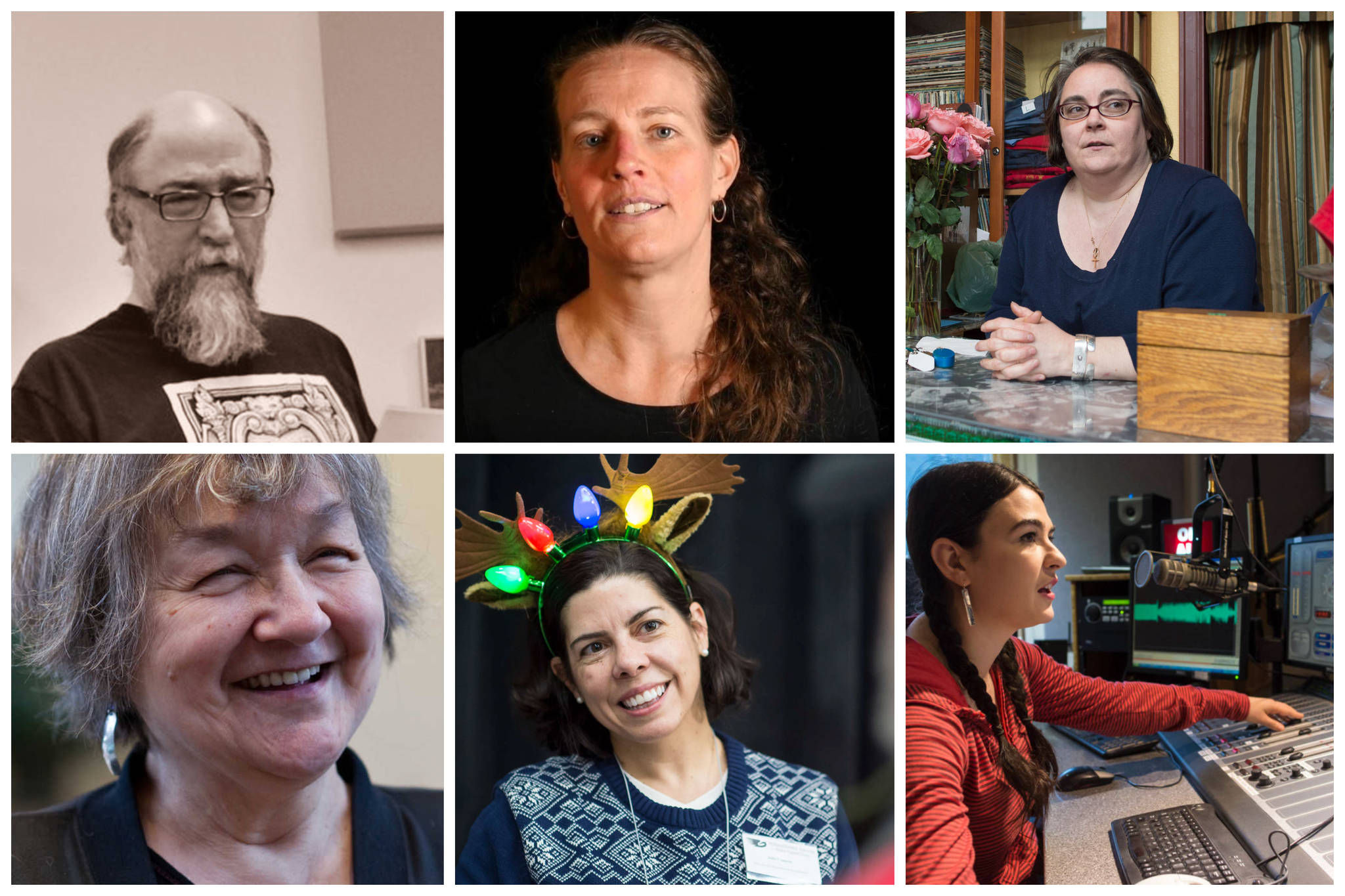 Rob Cohen, Emily Wall, Collette Costa, Ernestine Hayes, Julie Coppens York and Annie Bartholomew shared some of their favorite music, poetry, movies, reading and shows from 2018. (Juneau Empire File)