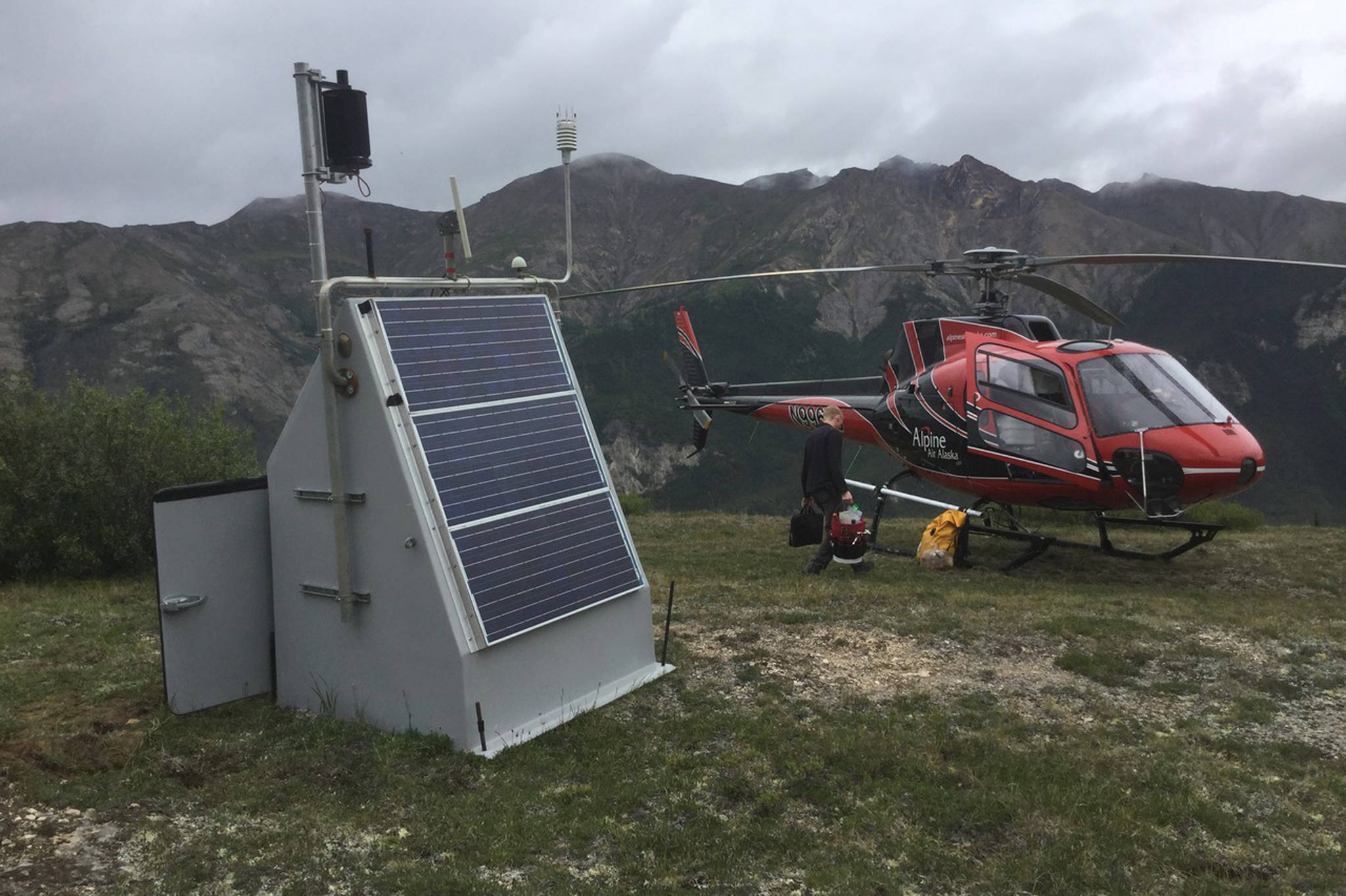 A seismic station near the John River in the Brooks Range north of Bettles during a trip in which technicians serviced it on July 19.                                 <span class="neFMT neFMT_PhotoCredit">^</span>                                <span class="neFMT neFMT_PhotoCredit">Courtesy Photo </span>                                <span class="neFMT neFMT_PhotoCredit">| <strong>Max Enders</strong></span>