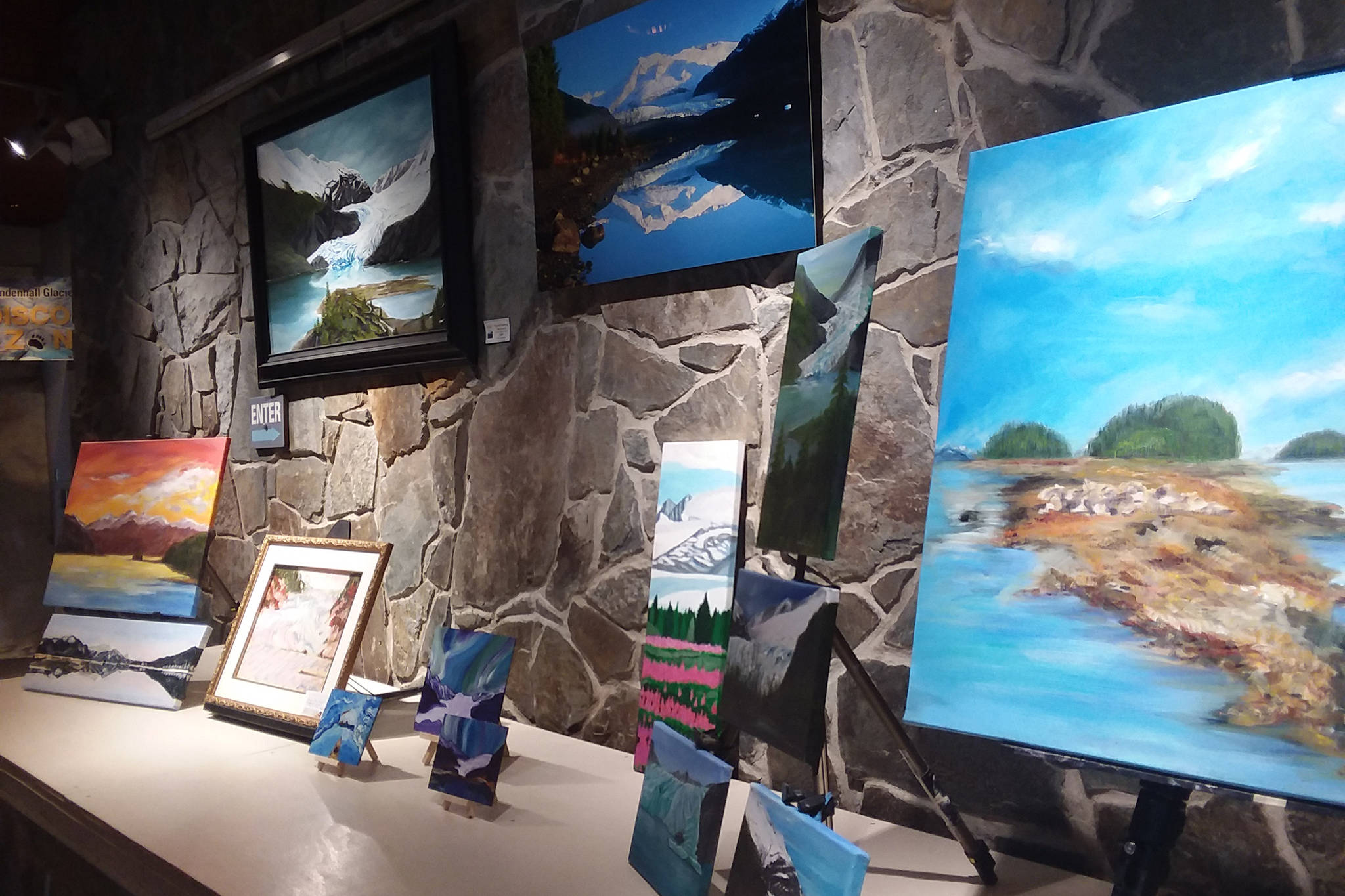 The Mendenhall Valley Glacier Visitor Center is the site of month-long art shows presented by Discovery Southeast. (Courtesy Photo | For Discovery Southeast)