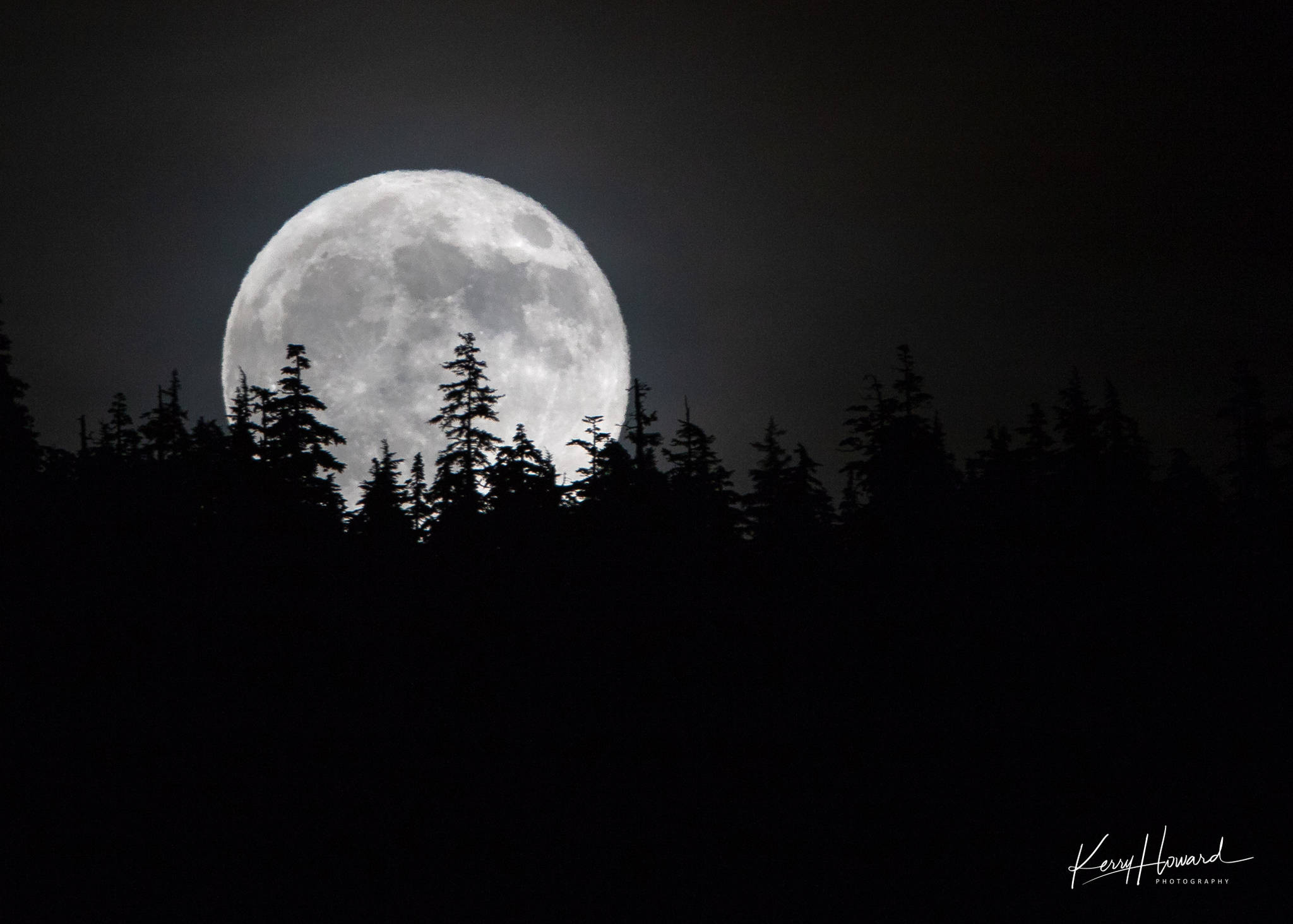 Moonrise on winter solstice on Dec. 22, 2018. (Courtesy Photo | Kerry Howard)