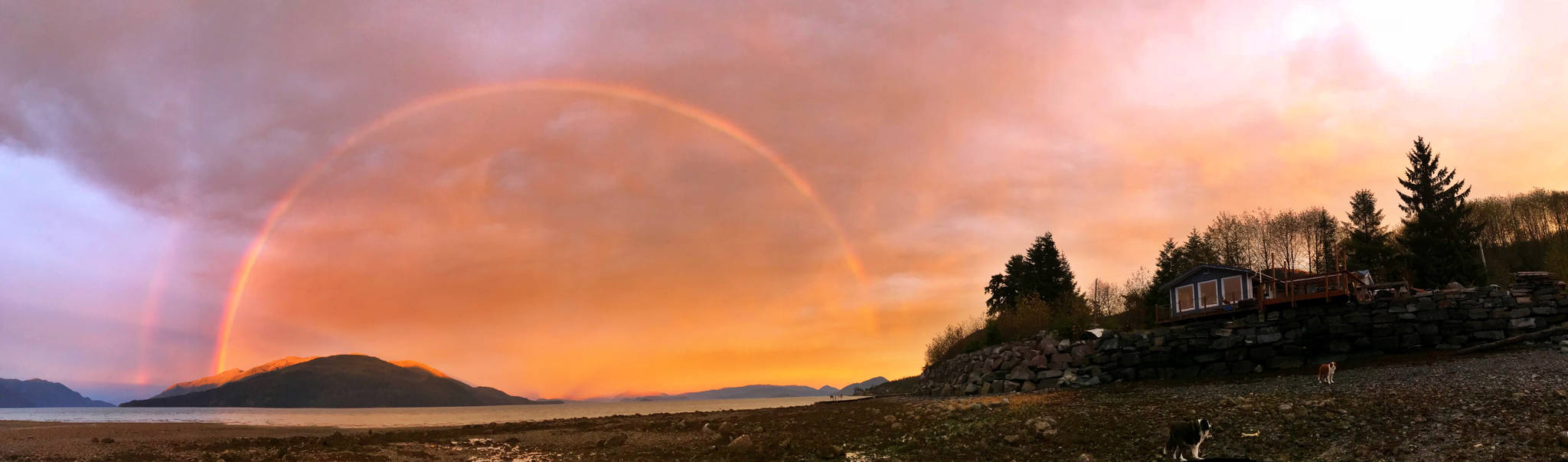 A rainbow over fishcamp. (Courtesy Photo | Vivian Faith Prescott)