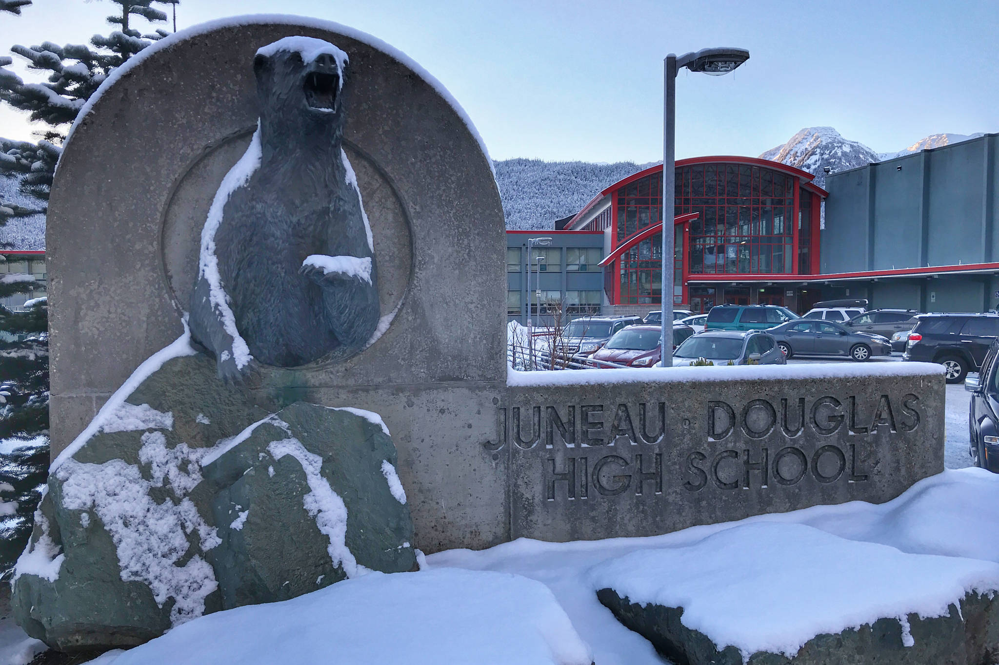 Juneau-Douglas High School pictured on Tuesday, Jan. 8, 2019. (Michael Penn | Juneau Empire)