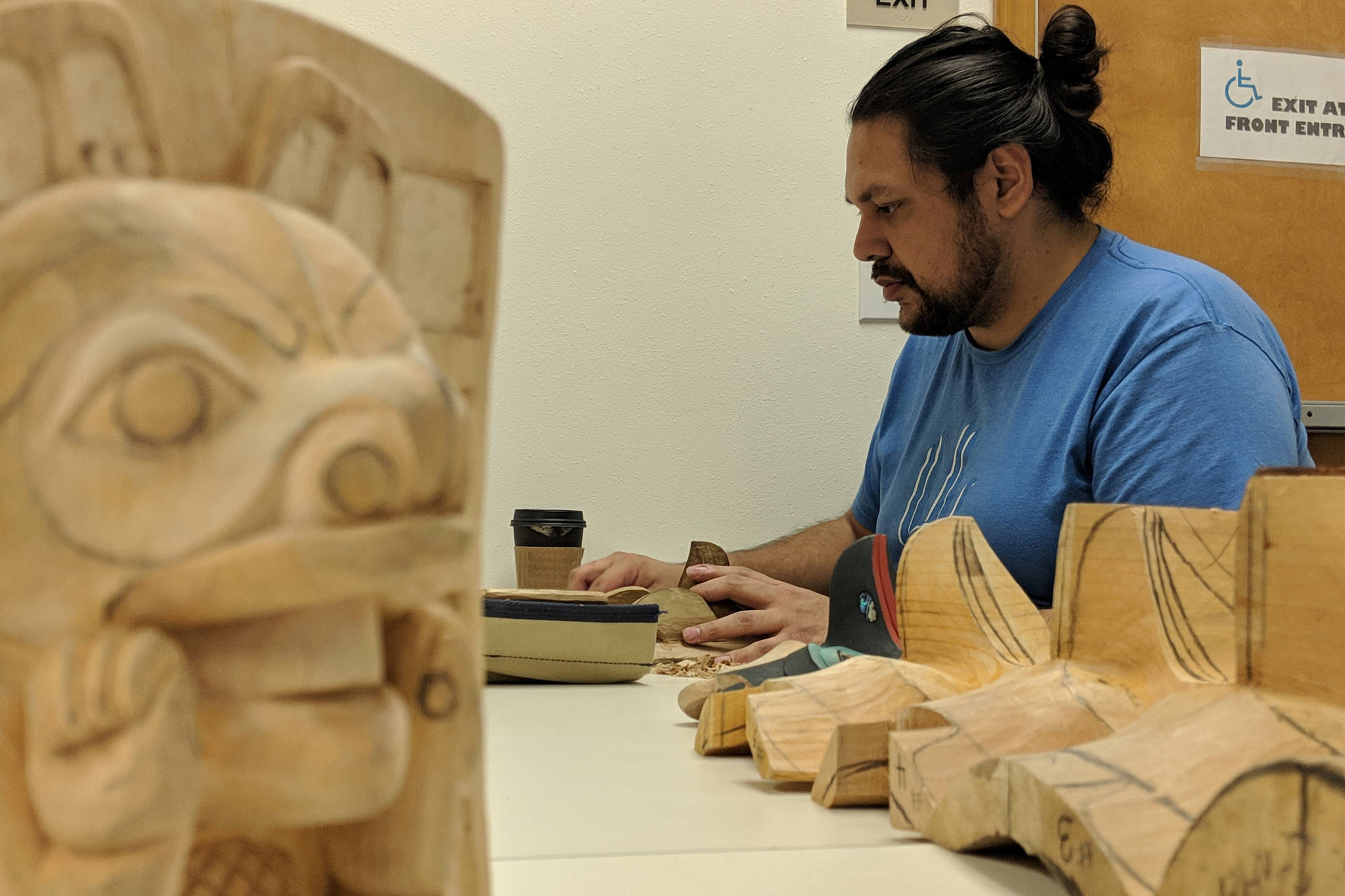 Tlingit-style carvers have a place to talk shop