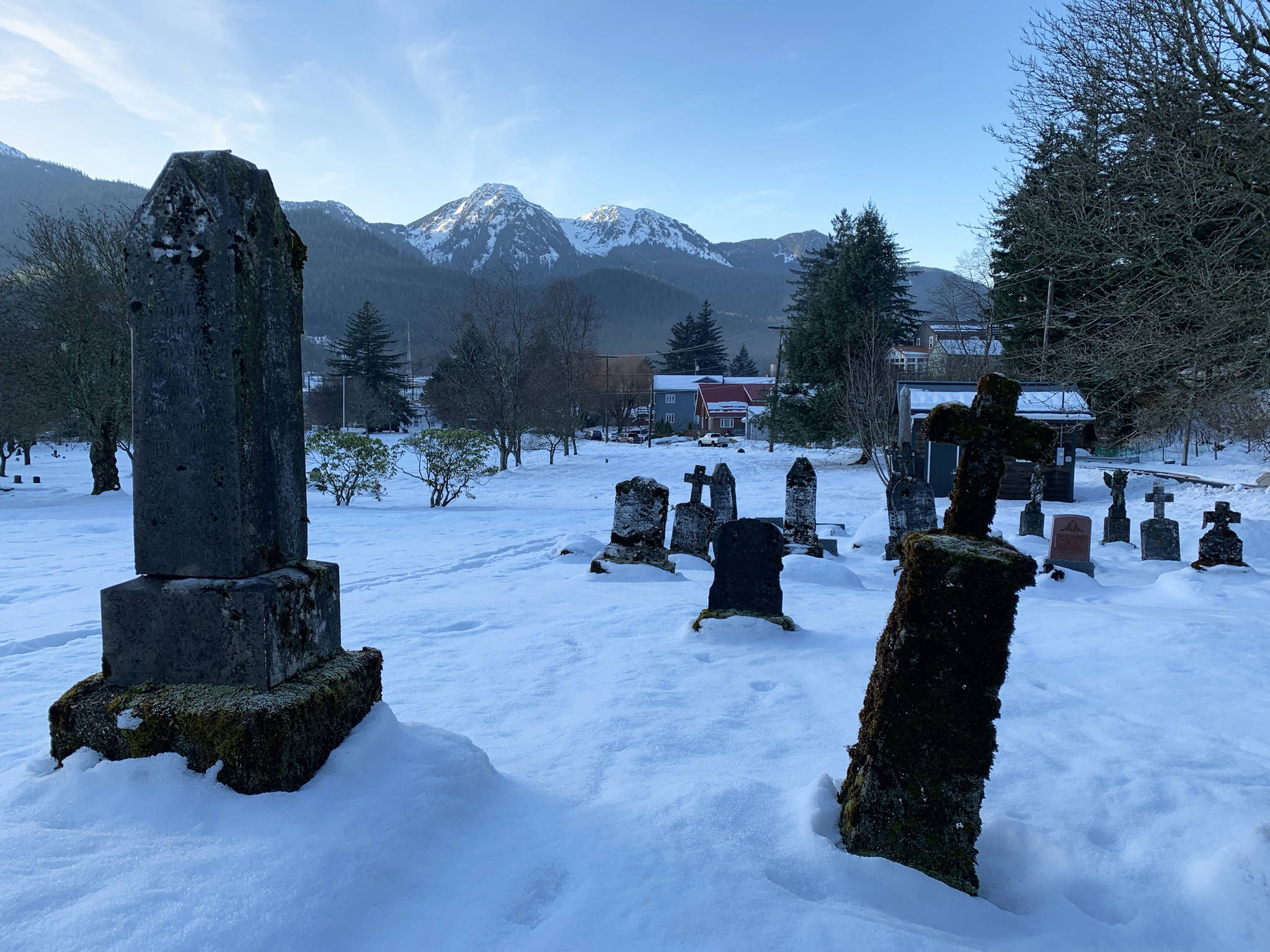 Evergreen Cemetery on Wednesday, Jan. 16, 2019. (Angelo Saggiomo | Juneau Empire)